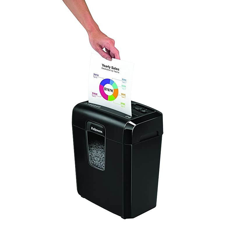 Powershred 8MC8MC5 8Sheet MicroCut Paper Shredder Black