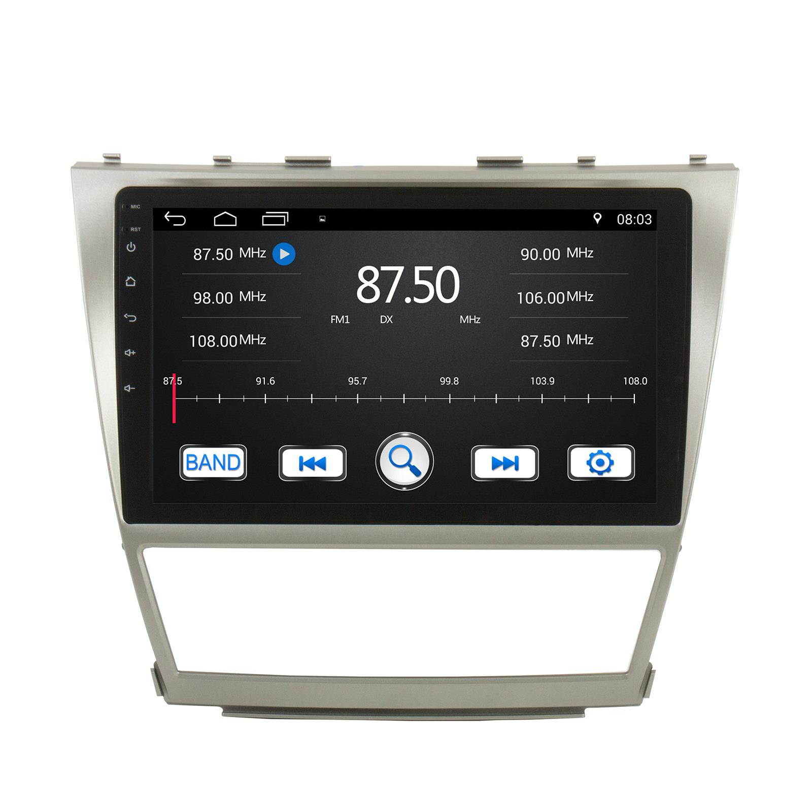 Otto Navi In Dash Navigation System 10" Android GPS Navigation Multimedia Radio w/ Bluetooth for 2007-2011 Toyota Camry OE Fitment (Plug-N-Play)