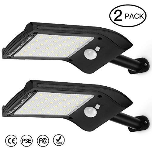 outdoor solar led lightsaicase 36 led outdoor led solar powered motion sensor lights wireless security wall lighting garden light for patio deck yard garden pathway driveway2 pack