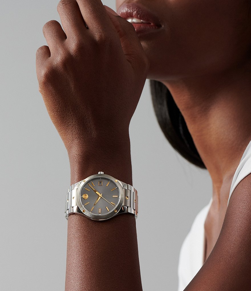 Movado S. E. Dual Finished Stainless Steel Bracelet Watch