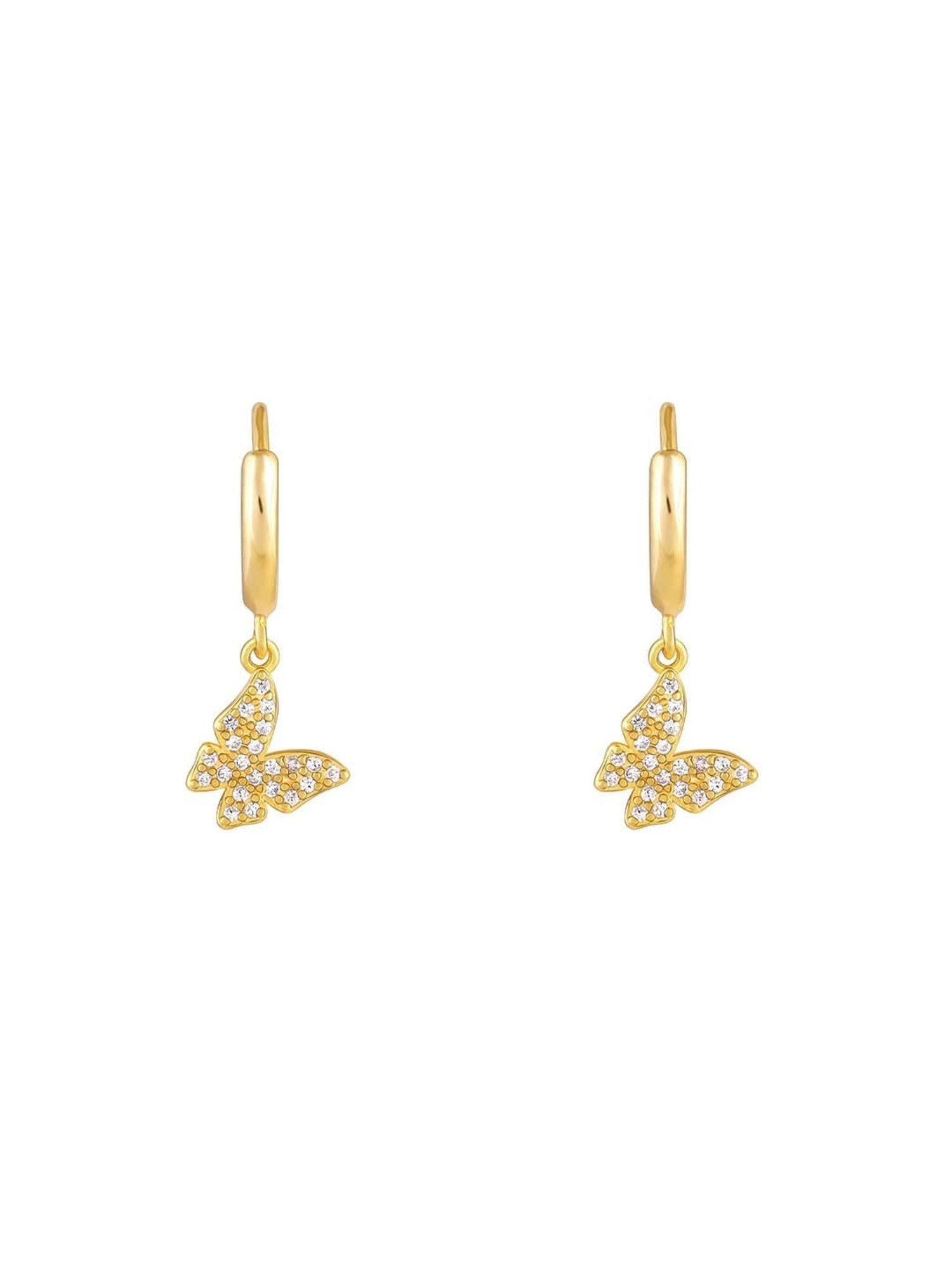 GIVA 92.5 Sterling Silver Fluttering Butterfly Earrings for Women