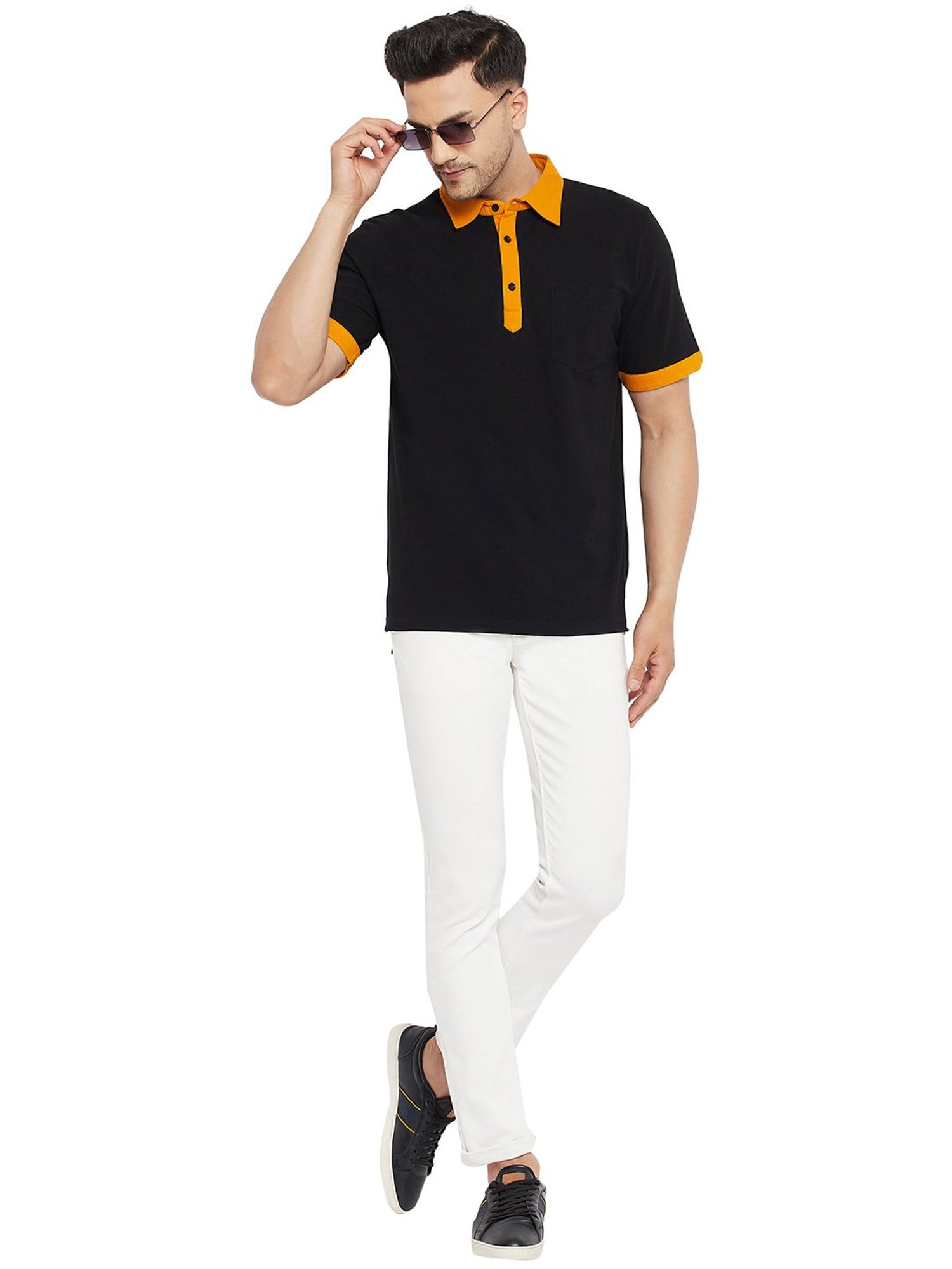 Hypernation Black Polo T-Shirt