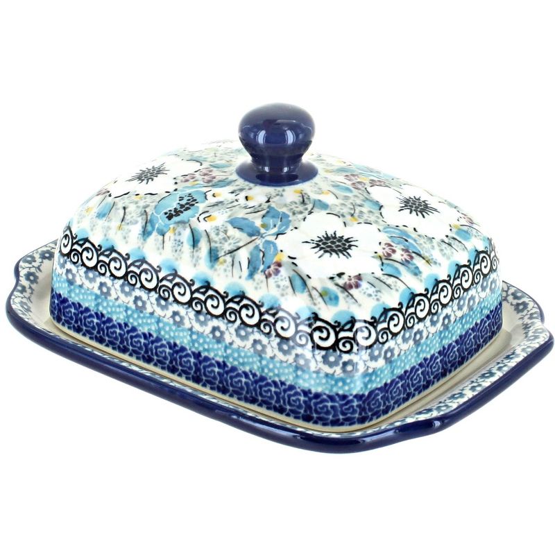 3R Studios Pressed Glass Butter Dish