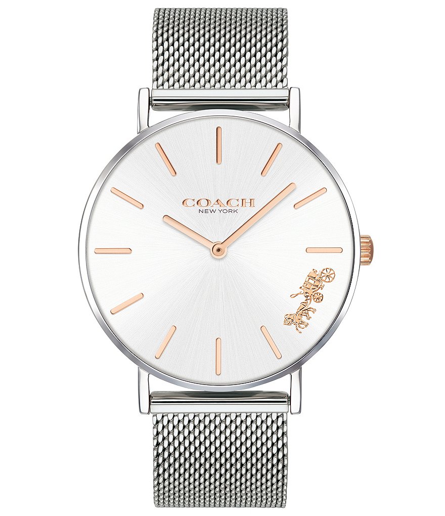 COACH Perry Silver Mesh Bracelet Watch