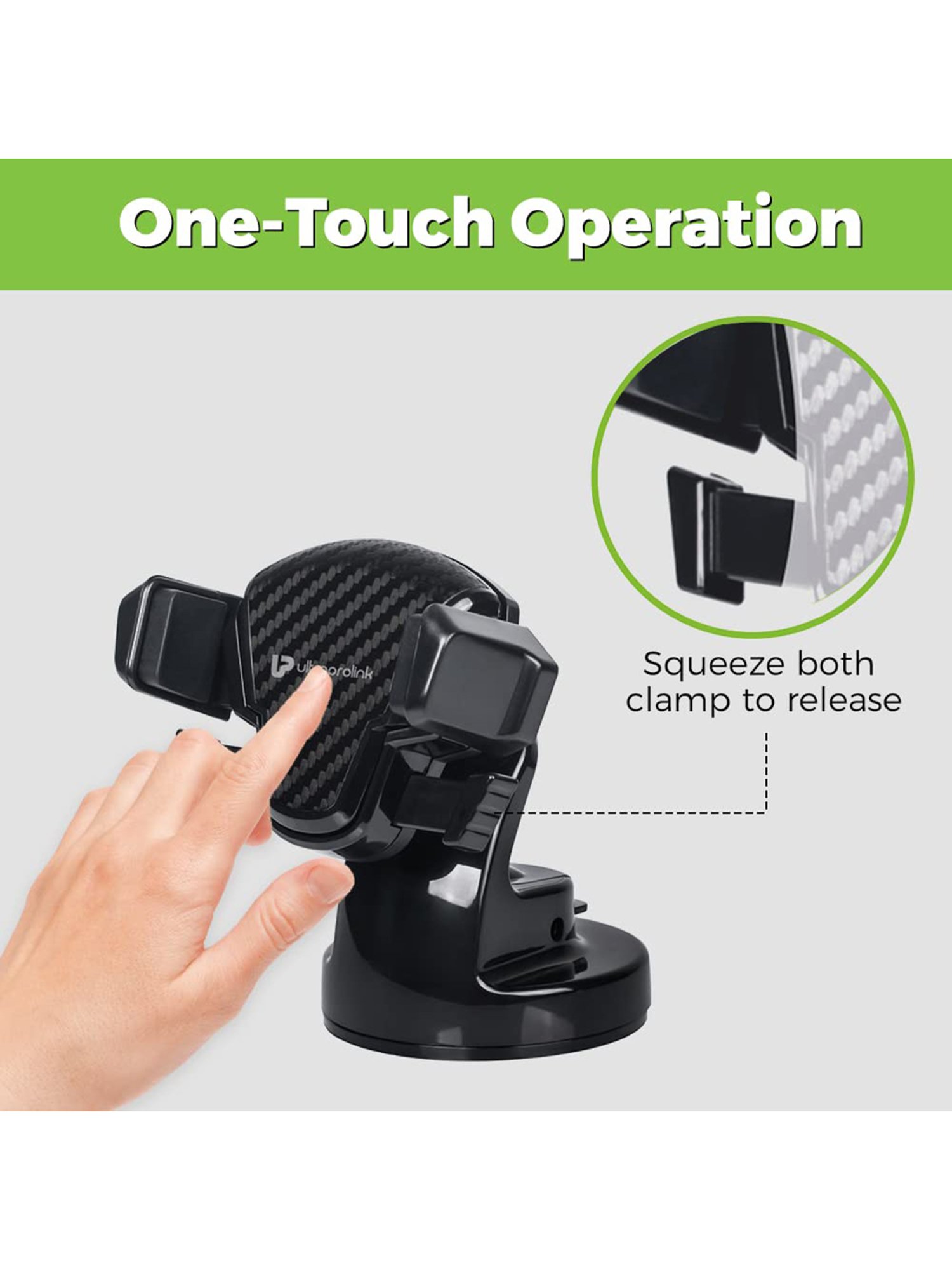 GRIPP Magic Stand Compatible for All Mobile Phones Devices (Black)