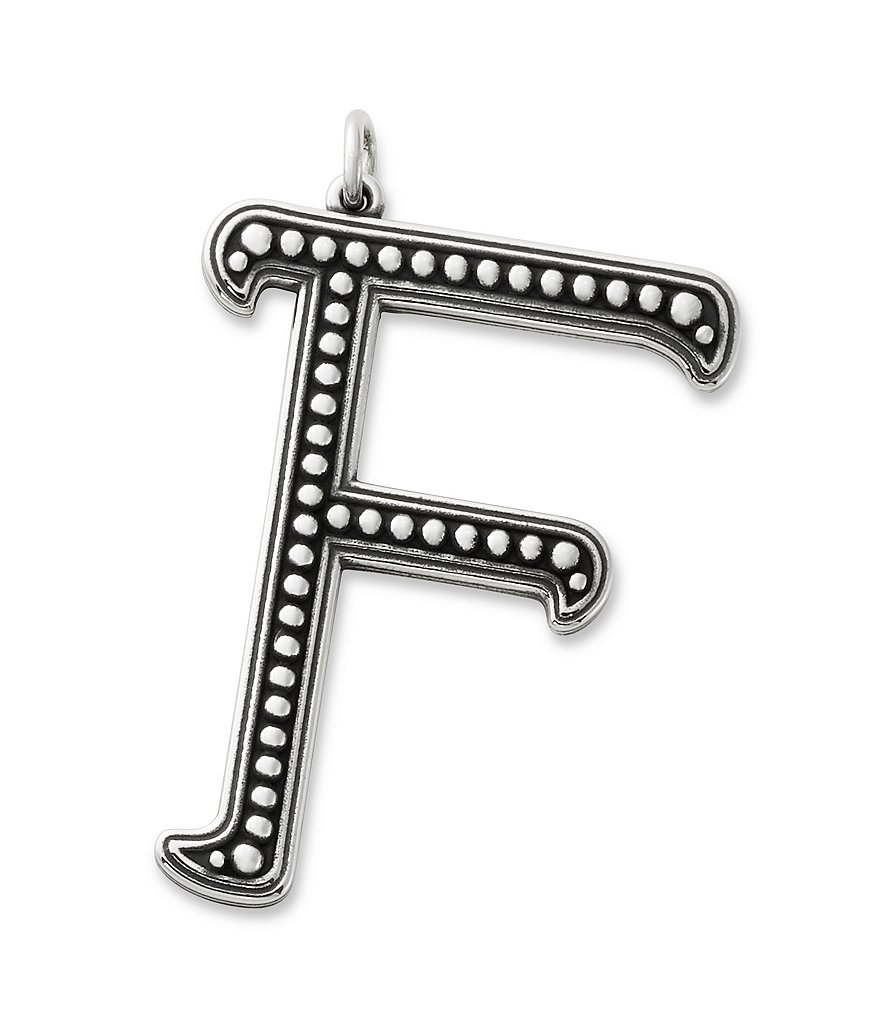 James Avery Beaded Initial Pendant Charm