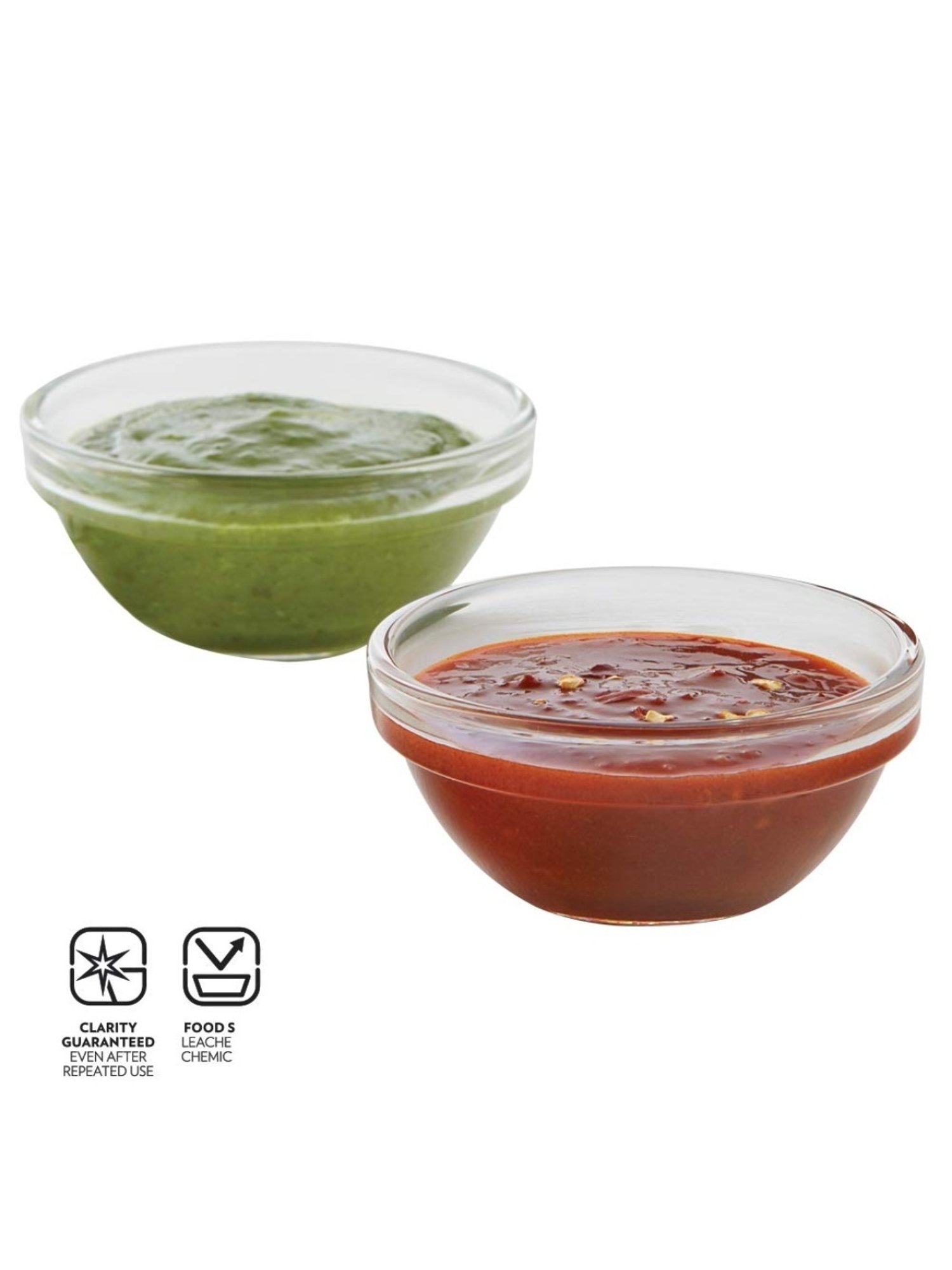 Borosil Transparent Glass Stackable Bowl Set of 6 (36 ML)
