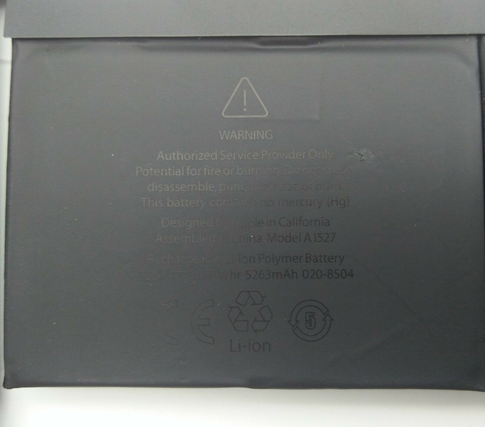 Genuine A1527 Battery A1534 for MacBook Retina 12'' Early 2015 MF855LL/A 5263mAh