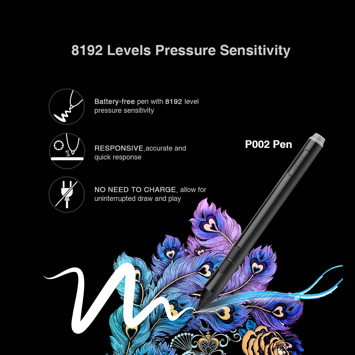 VEIKK A15 Pro Graphics Drawing Tablet 10 x 6 inch Digital Drawing Tablet with 12 Hotkeys and a Quick Dial (8192 Level Pressure Battery -Free Stylus)