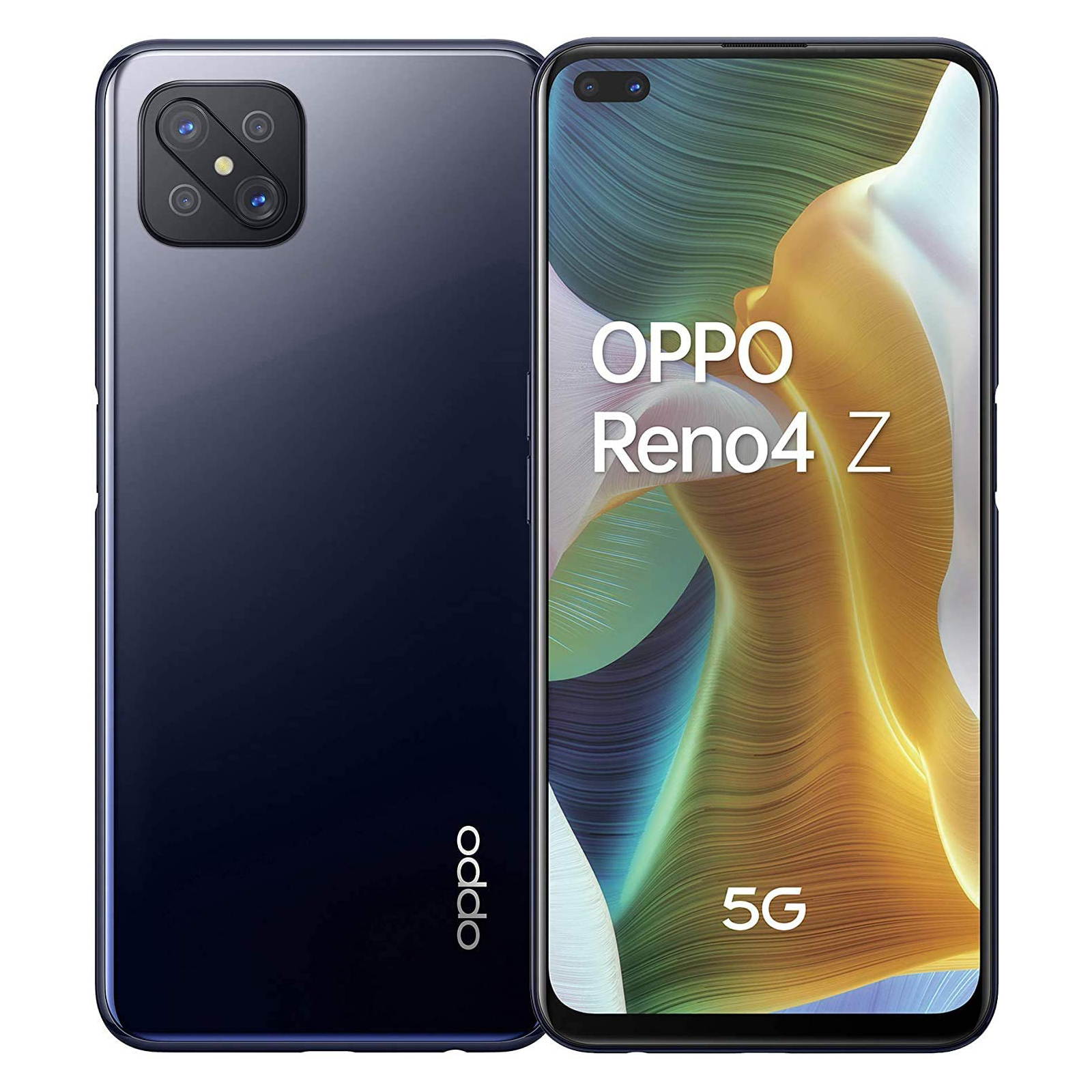 OPPO Reno4 Z 5G Dual-SIM 128GB ROM + 8GB RAM (GSM Only | No CDMA) Factory Unlocked Android Smartphone (Ink Black) - International Version