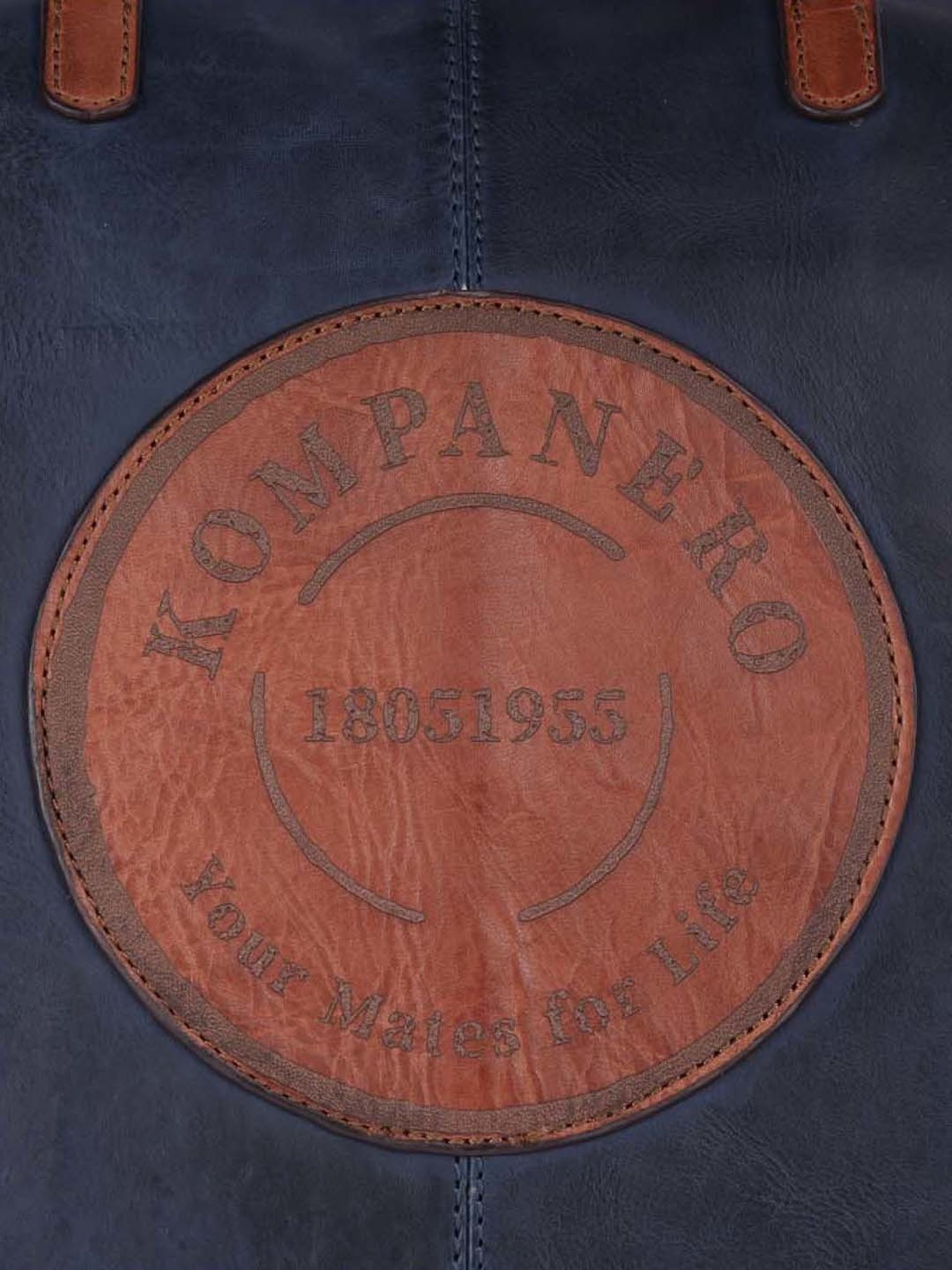 KOMPANERO Navy Solid Large Tote Handbag