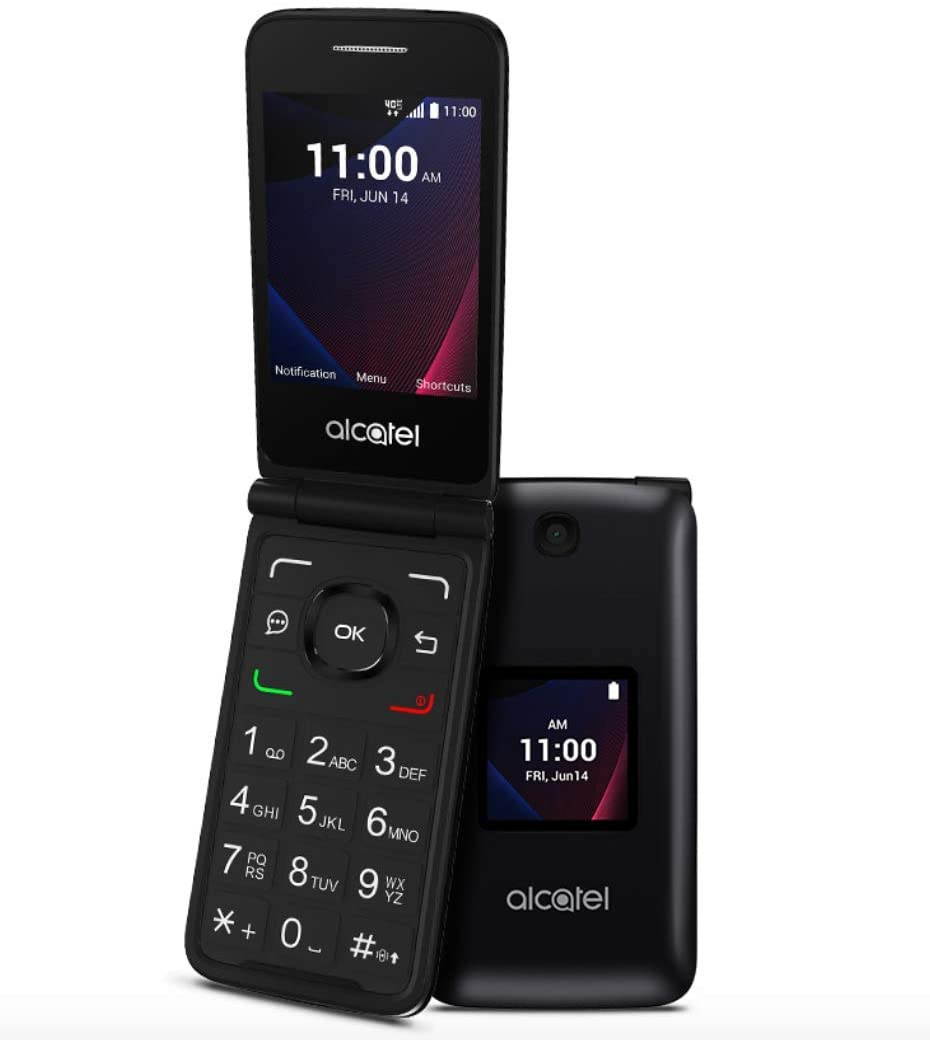 Verizon Alcatel Go Flip V 4051S Black 8GB 4G LTE Flip Phone