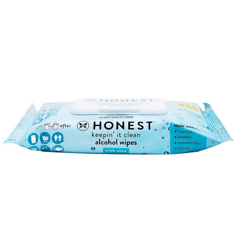The Honest Company Alcohol Hand Sanitizing Wipes - 50ct