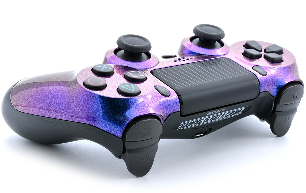 "Enigma" Ps4 PRO Custom UN-MODDED Controller Exclusive Unique Design with CUSTOM LIGHTBAR
