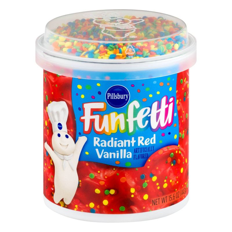 Pillsbury Baking Funfetti Radiant Red Vanilla - 15.6oz