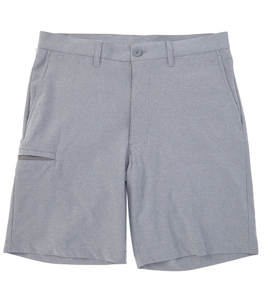 Caribbean Big and Tall 9#double; and 11#double; Inseam Knit Jacquard Shorts