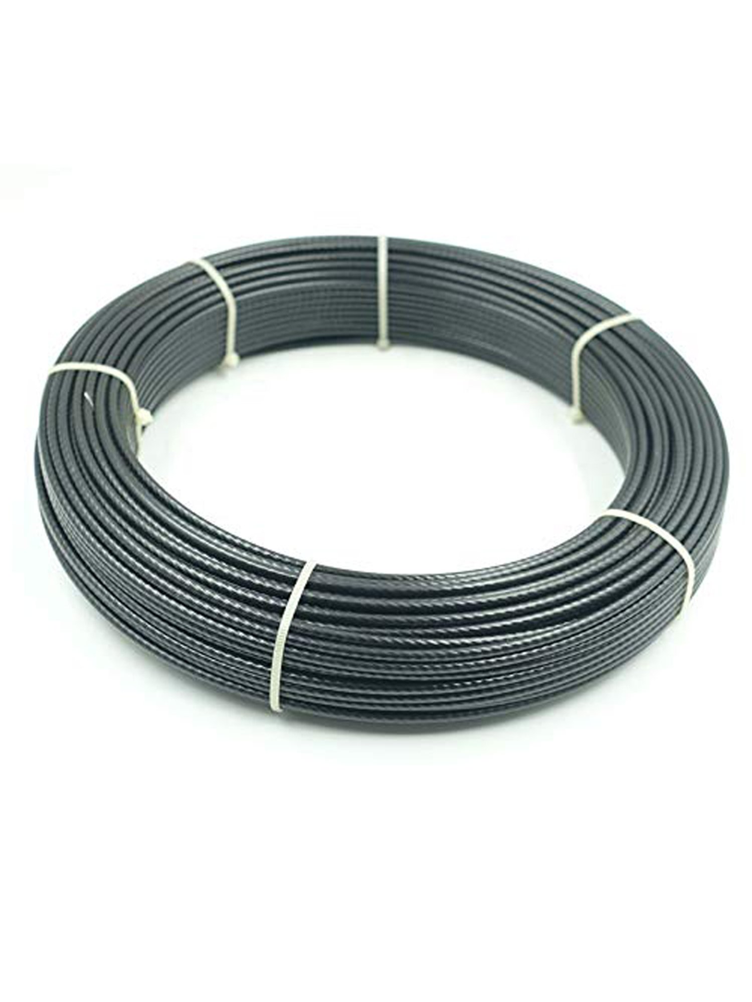 B Fit PU Coated Steel Gym Wire 100 Meter thickness 5mm (Black)