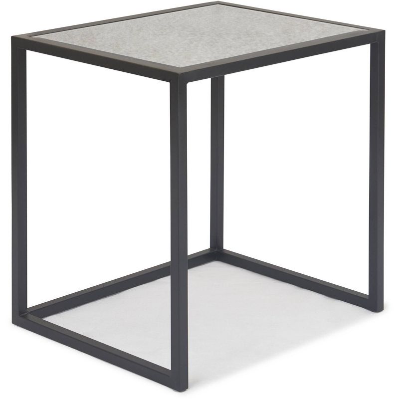 Set of 2 Gramercy Square Mirrored Accent Tables Black - Finch