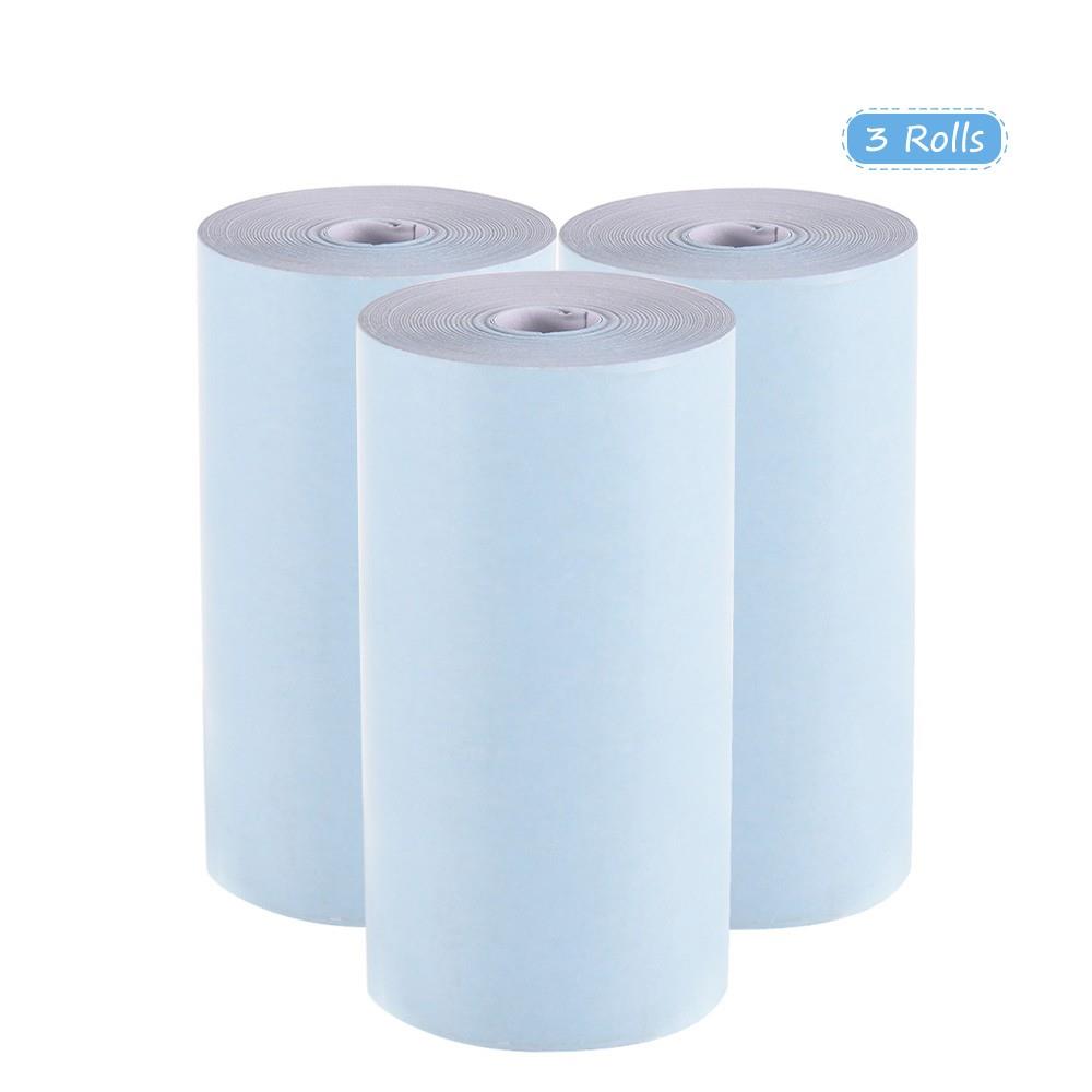 Color Thermal Paper Roll 57*30mm (2.17*1.18in) Bill Receipt Photo Paper Clear Printing for PeriPage A6 Pocket Thermal Printer for PAPERANG P1/P2 Mini Photo Printer, 3 Rolls
