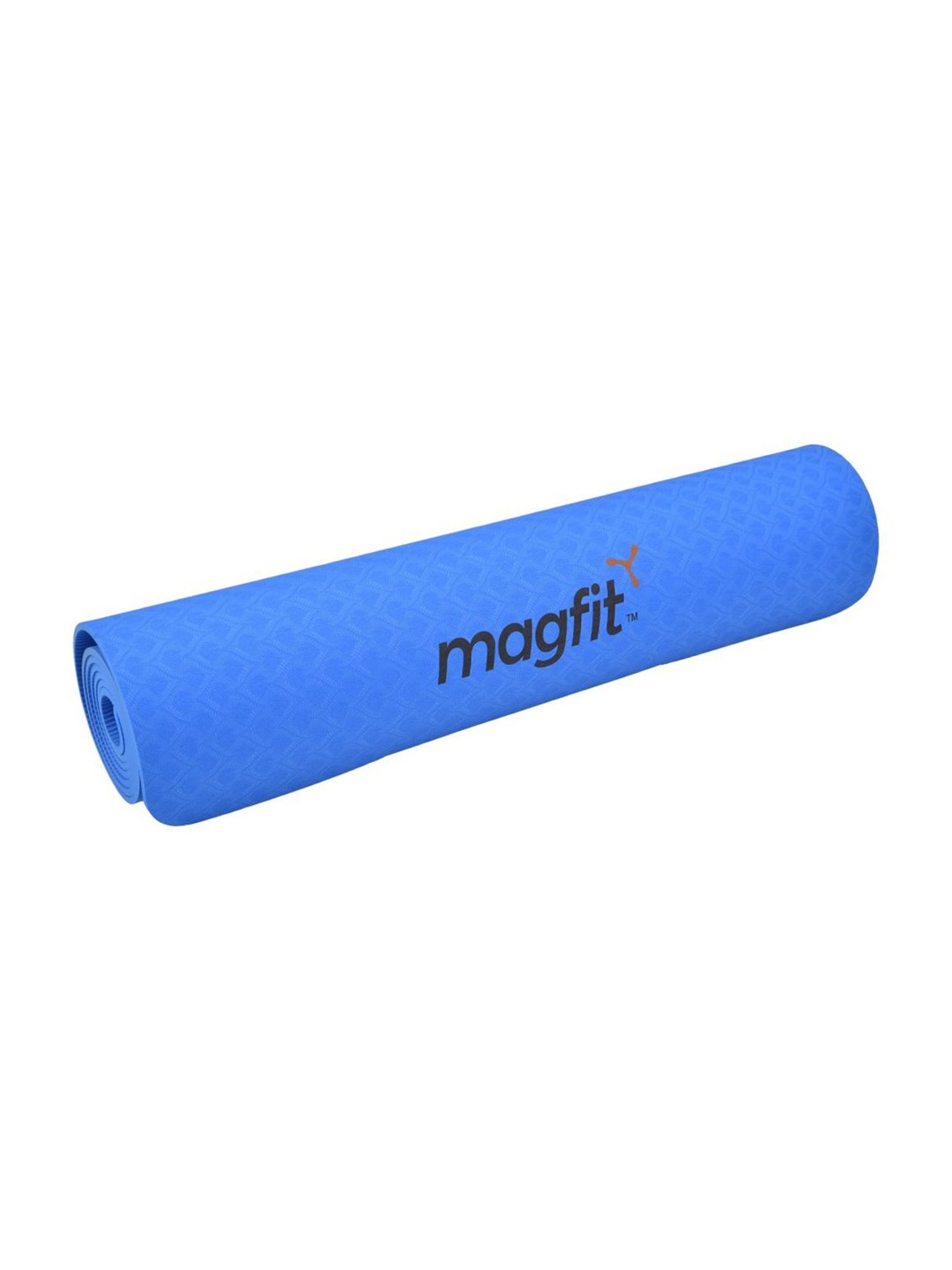 MagFit Blue TPE Yoga Mat with Mat Bag (6 mm)
