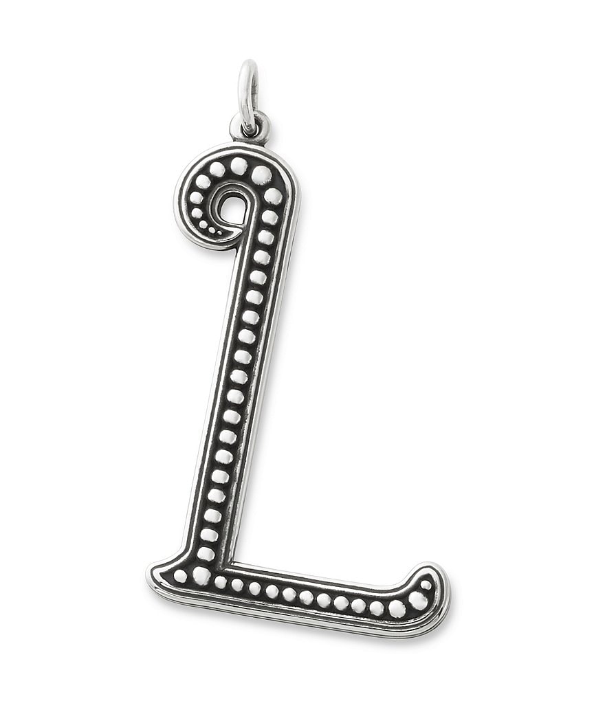 James Avery Beaded Initial Pendant Charm
