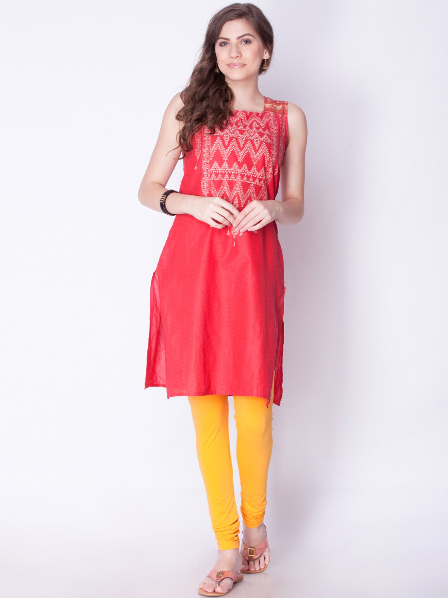 Dollar Missy Yellow Cotton Leggings