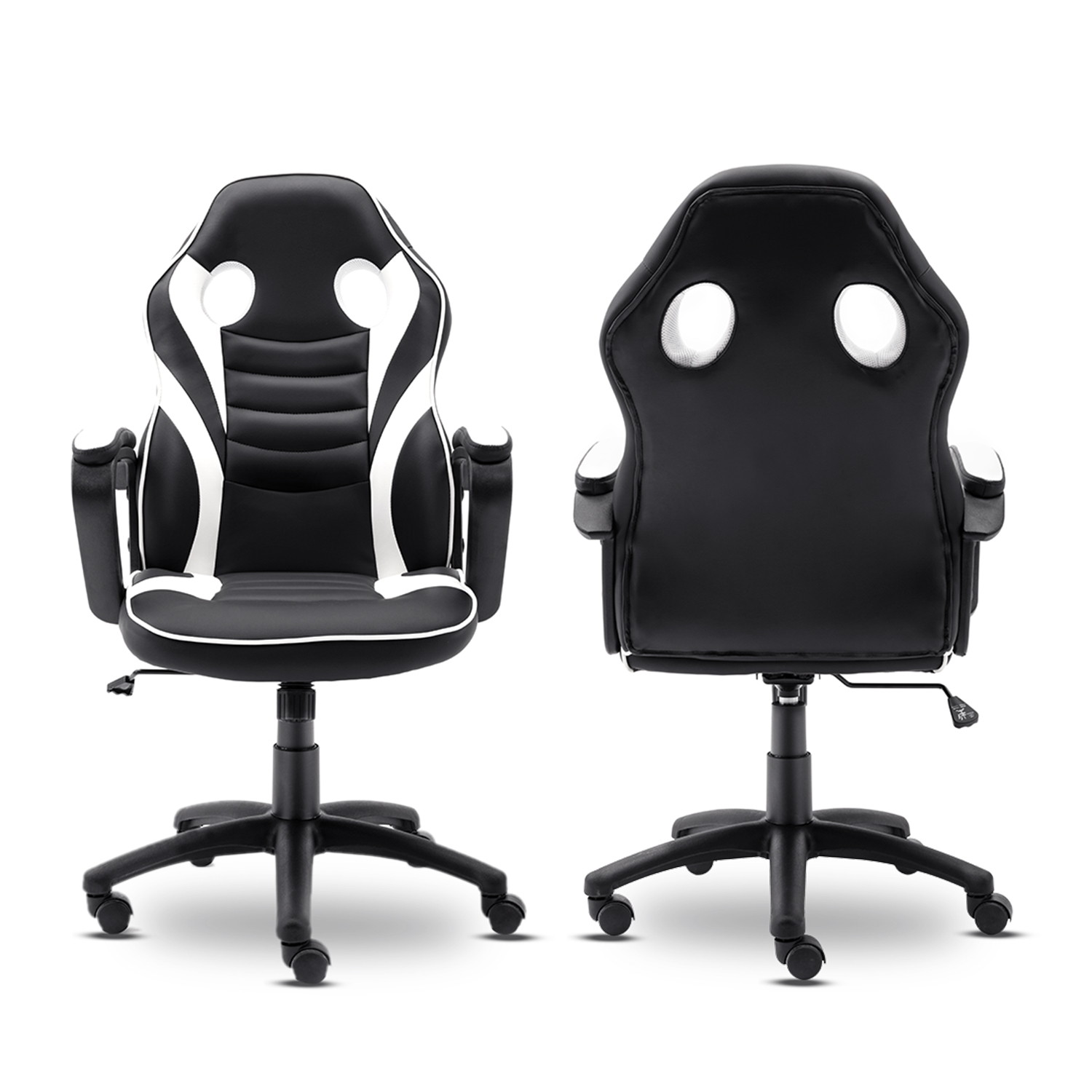 Gaming Chair Ergonomic Leather Recliner Racing Computer Chair High Back Adjustable Swivel Executive office Desk Chair E-Sport Video Game Chair with Lumbar Support
