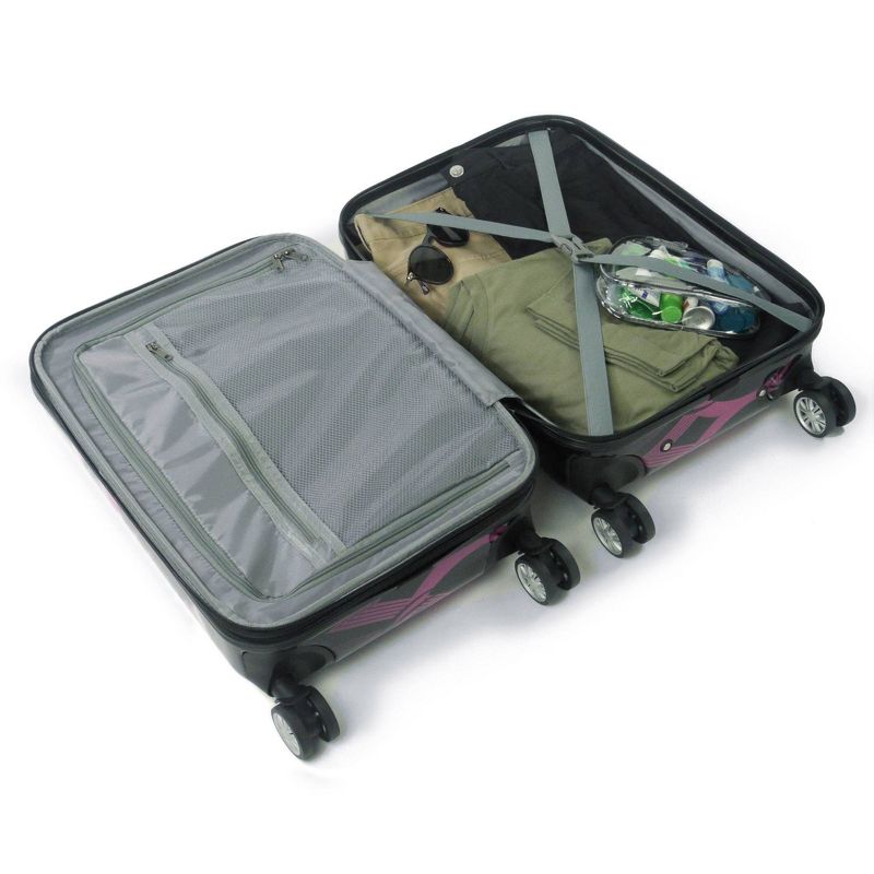American Tourister 29'' Axion Checked Softside Suitcase - Black