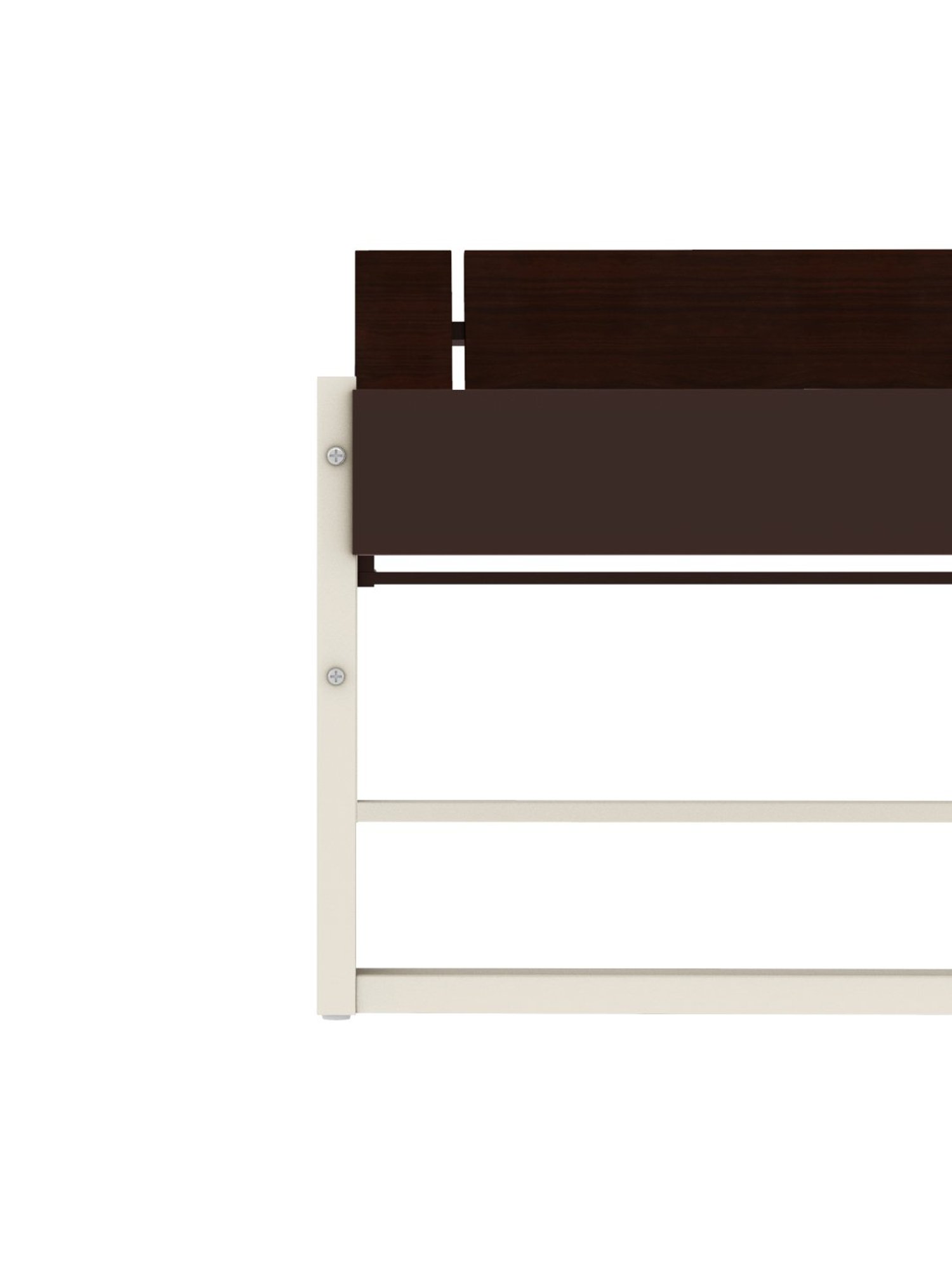 Godrej Interio EQ Brown & White Mild Steel Single Bed