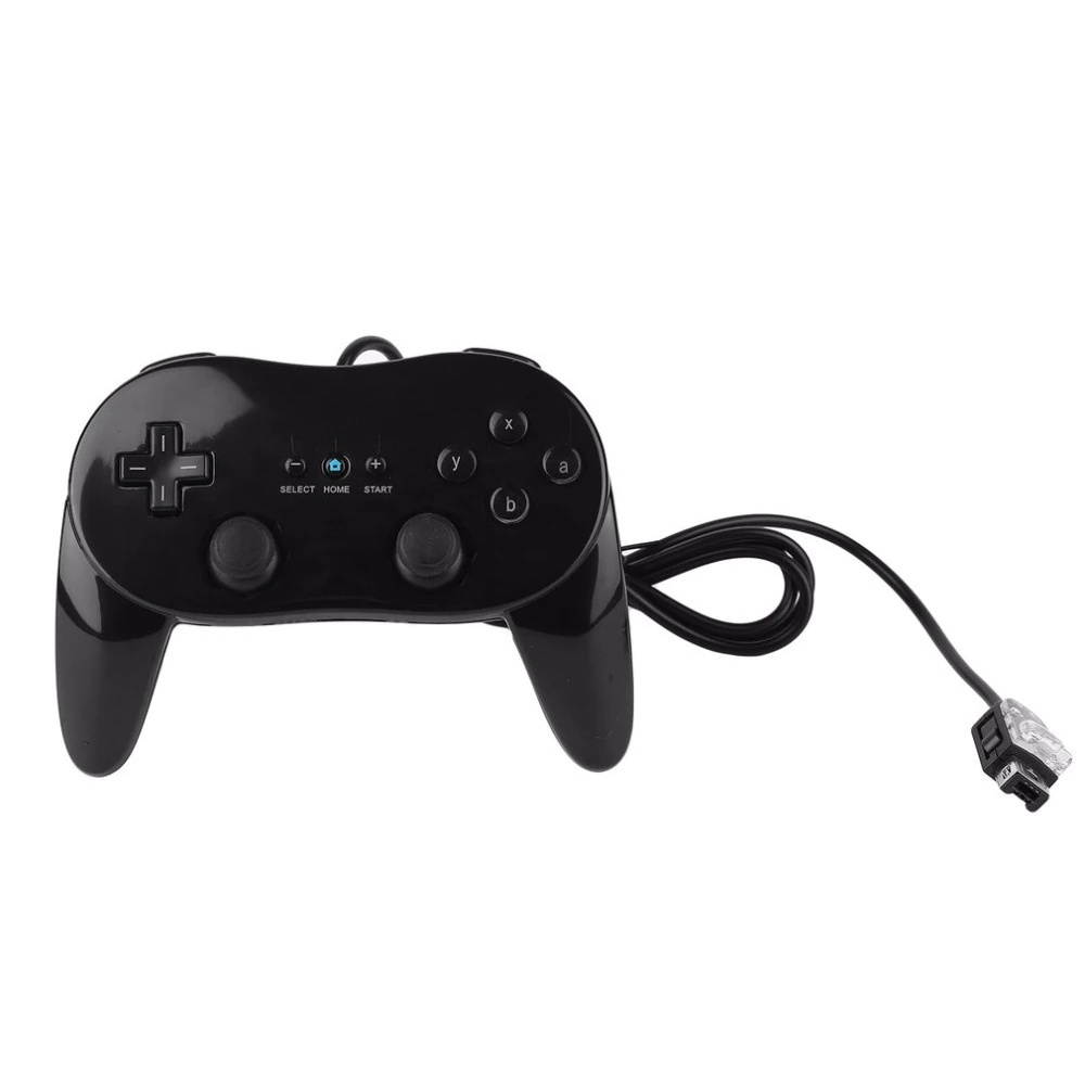 Black Classic Wired Game Controller Gaming Pro Remote Game Controller Gamepad For Nintendo Wii