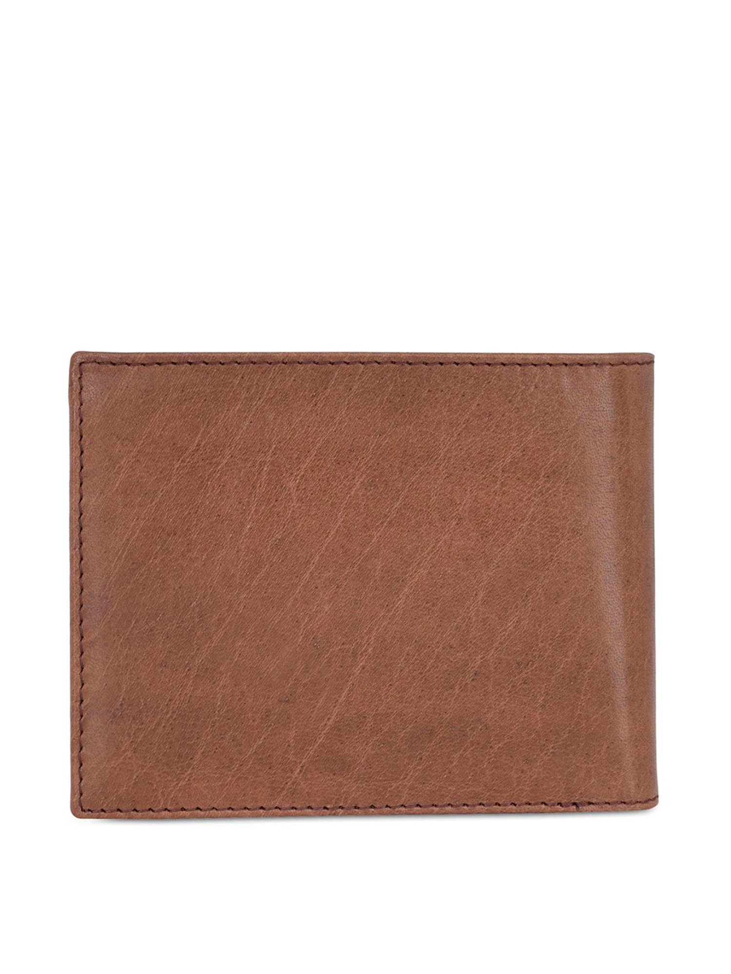 United Colors of Benetton Natalio Brown Leather Solid Bi-Fold Wallet