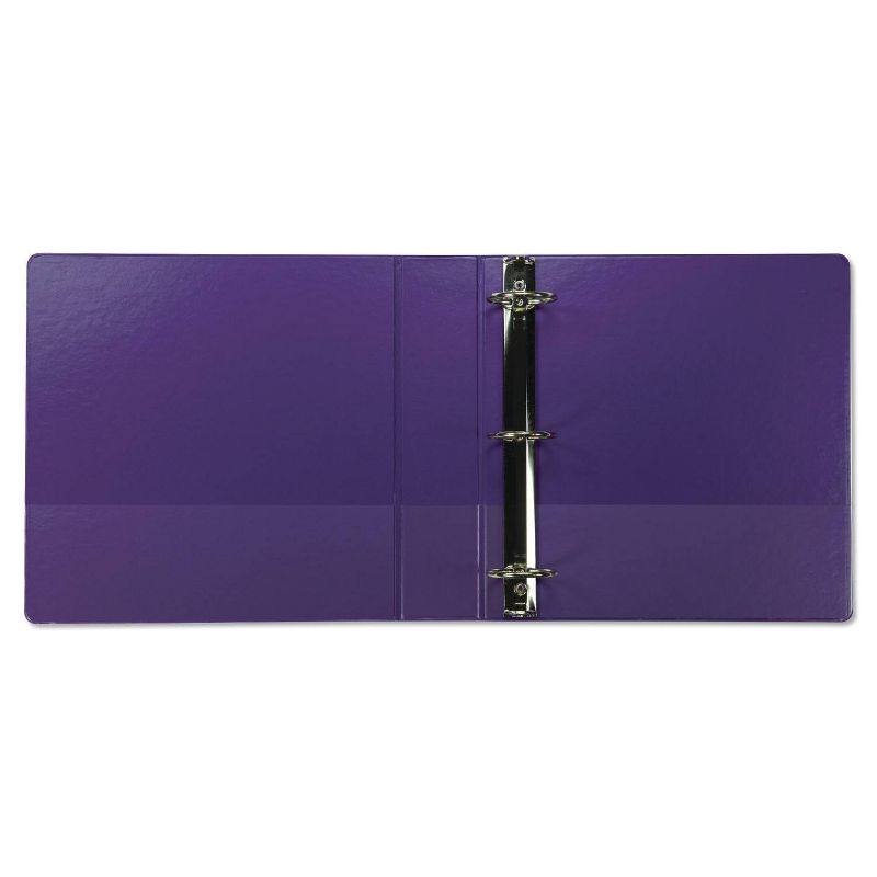 2pk 450 Sheet 2" Round Ring Binder Purple - Samsill