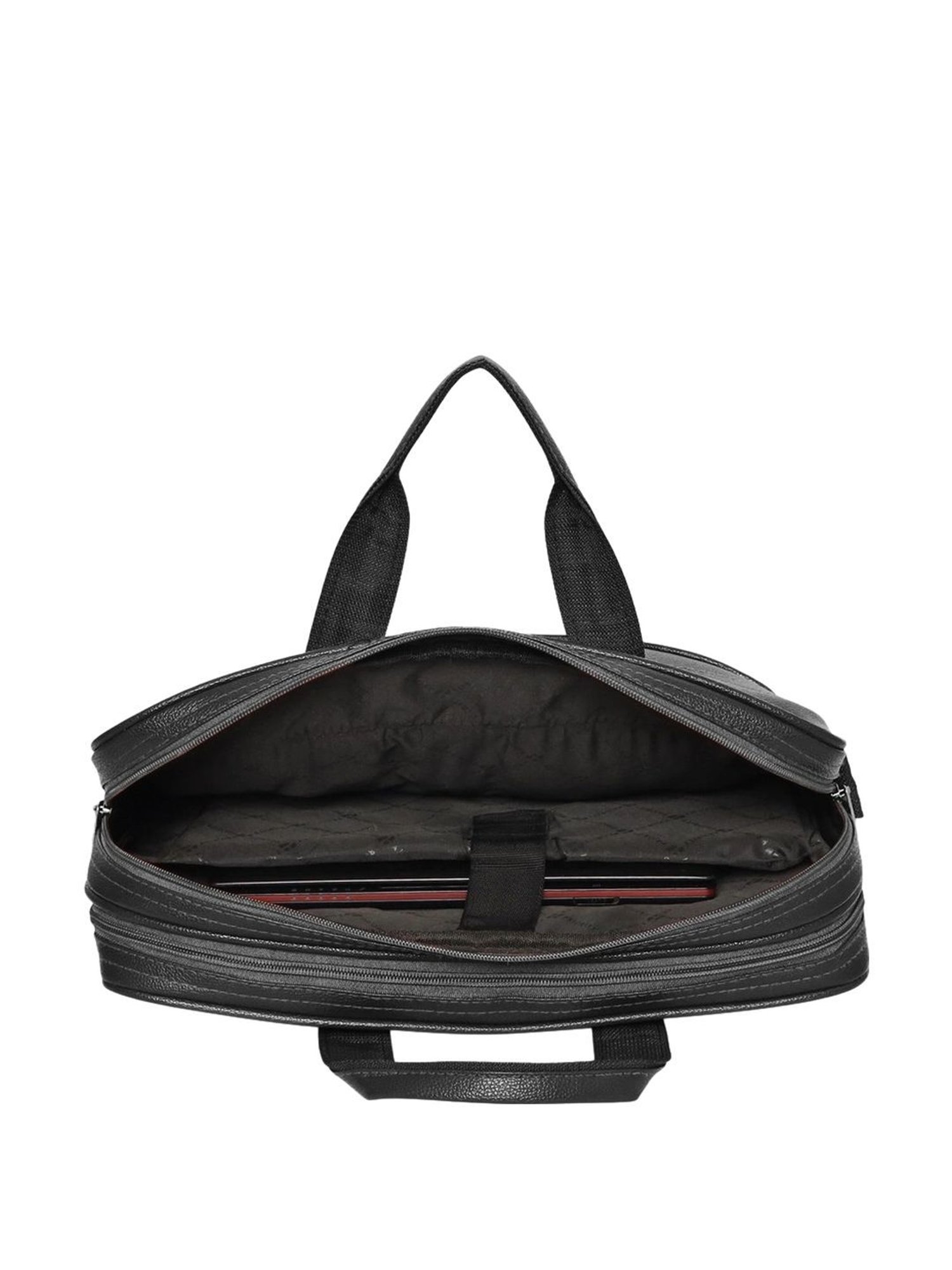Priority Black Synthetic Large Messenger Bag