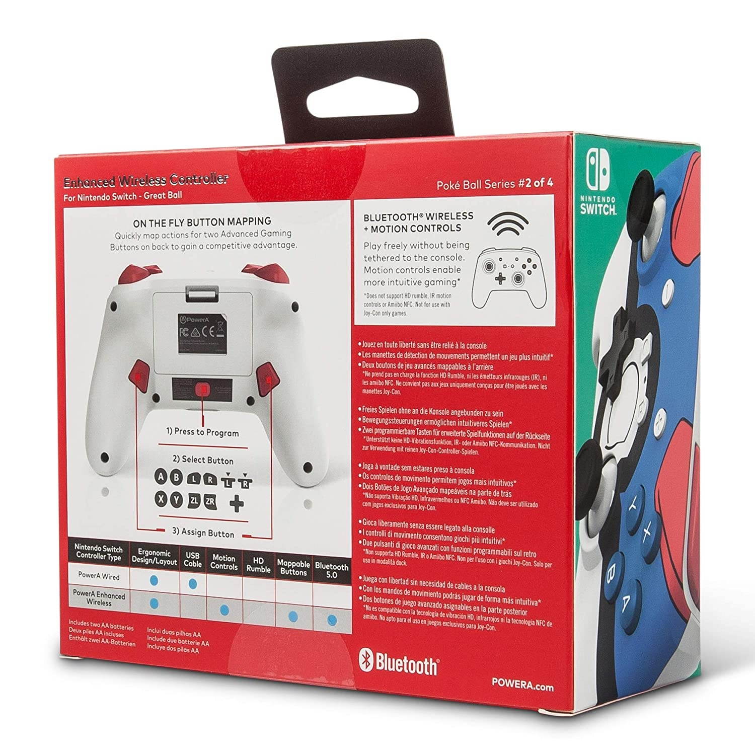 PowerA Enhanced Wireless Controller for Nintendo Switch - Pokemon Great Ball