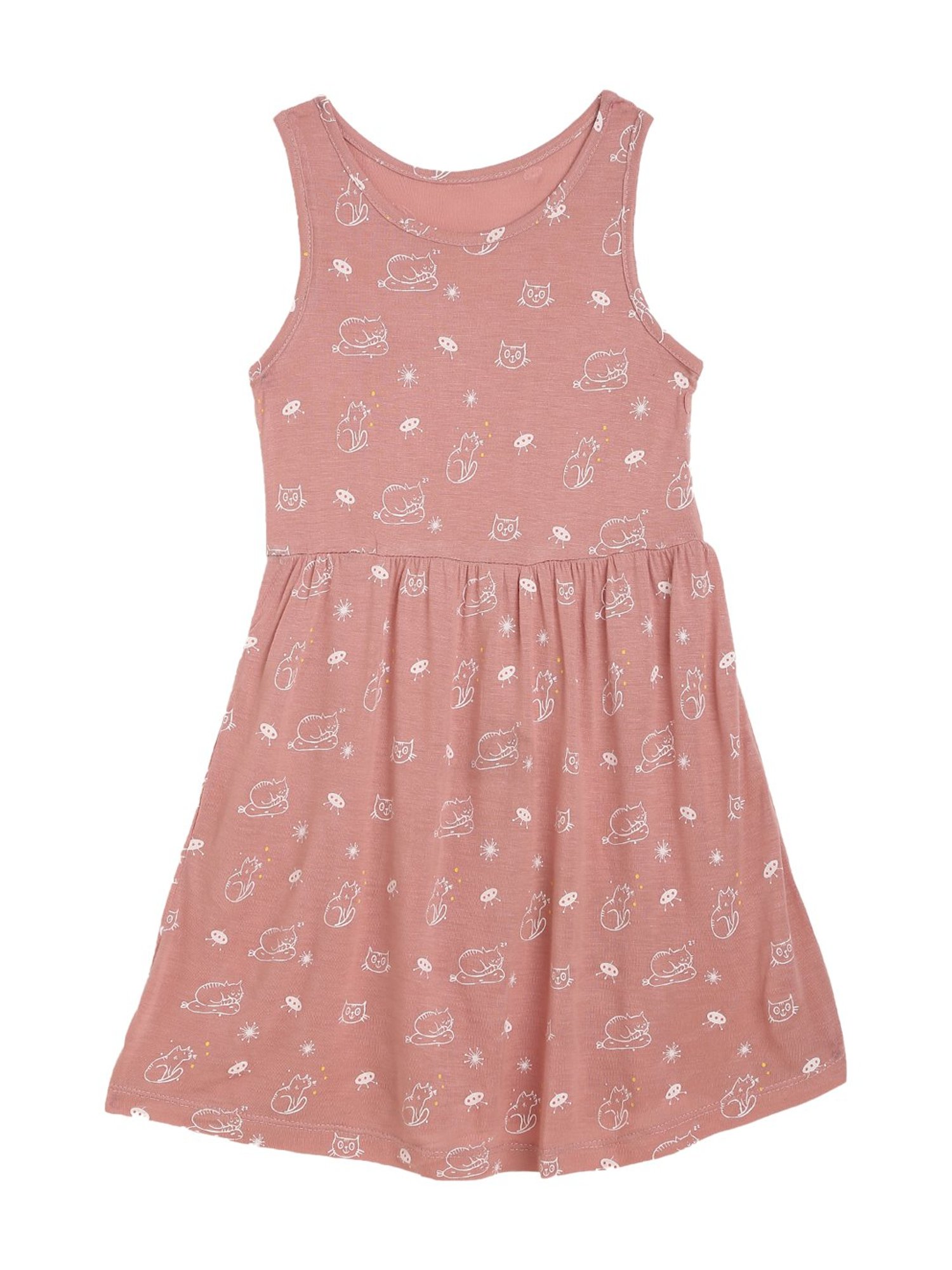 Kids Craft Peach Floral Print Dress