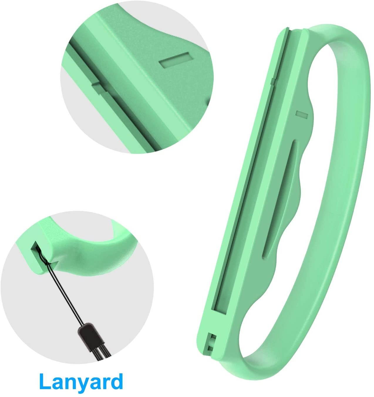 Fitness Boxing Hand Grip for Nintendo Switch Joy Con Controller, Handle Grip for Switch Fitness Boxing Games (Light Green and Blue)