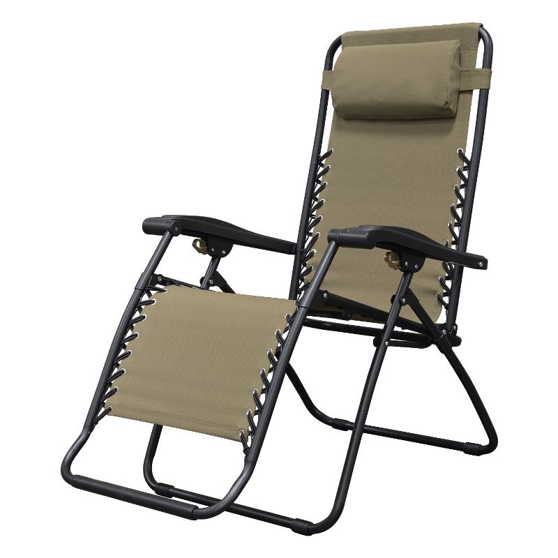 Copa Backpack Single Position Folding Aluminum Beach or Poolside Lounge Chair with Backpack Straps, Dark Blue