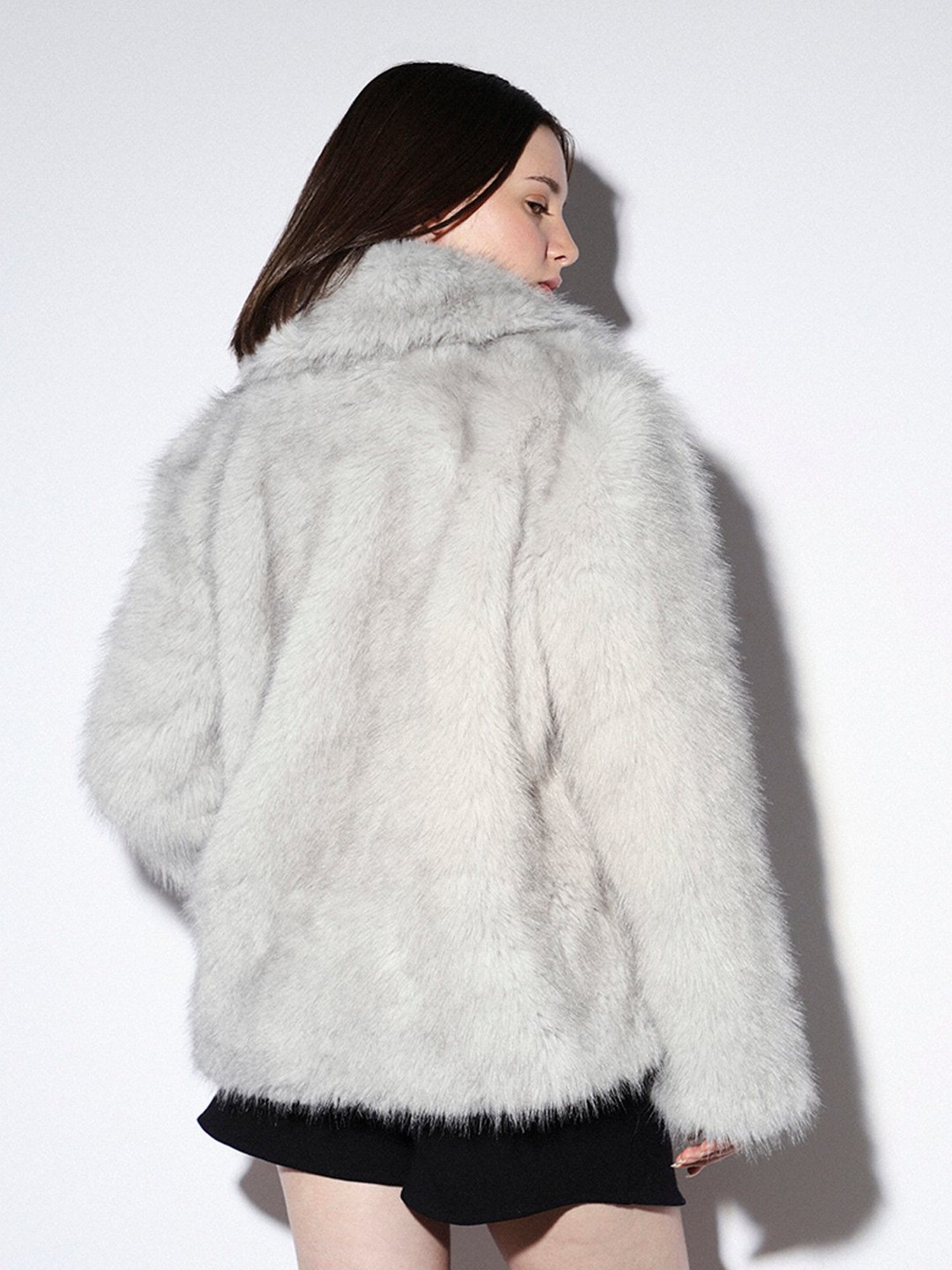 Only Grey Self Design Jacket