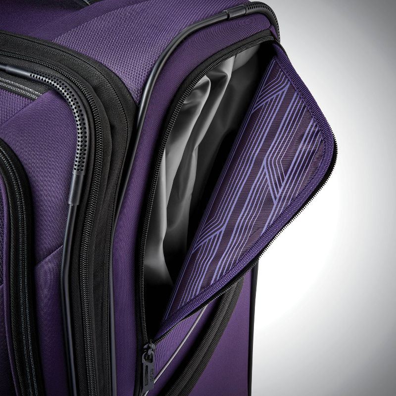American Tourister 24'' Zoom Turbo Softside Spinner Suitcase - Purple