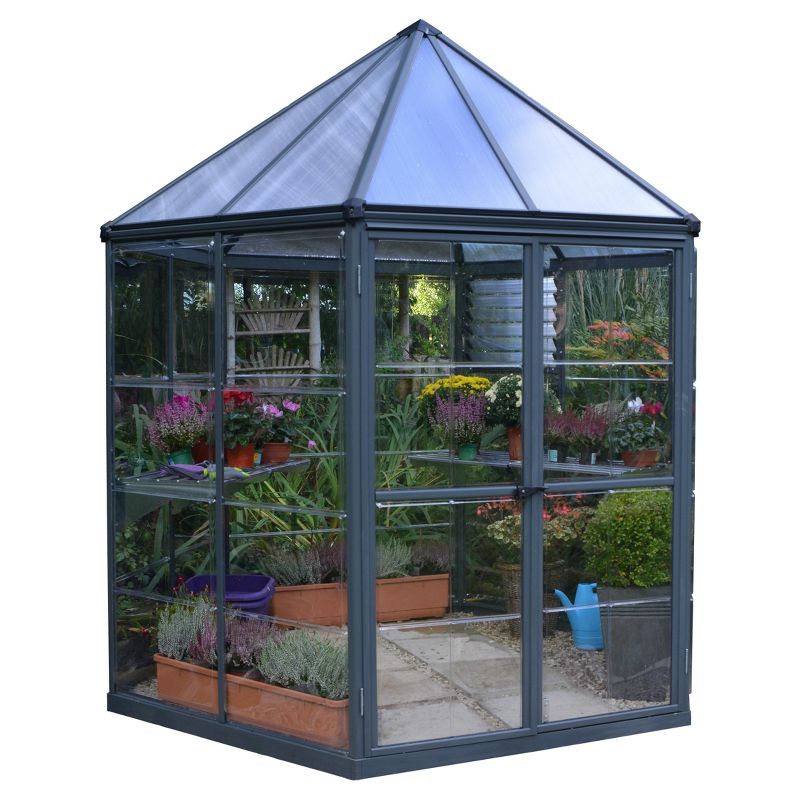 Oasis Hex Greenhouse Gray - Palram