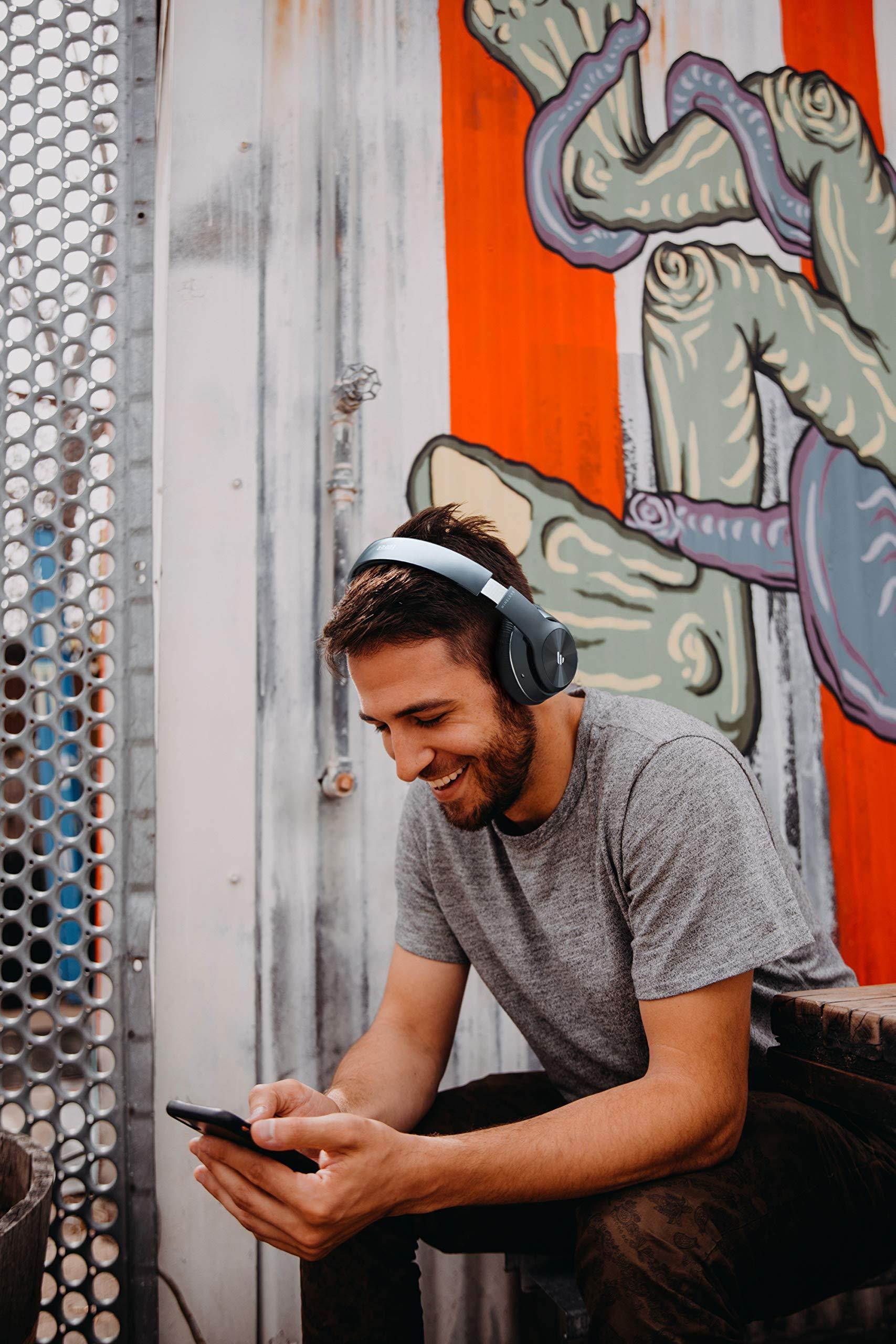 Edifier W828NB Wireless Bluetooth Headphones - Ergonomic, Active Noise Canceling (ANC) - White