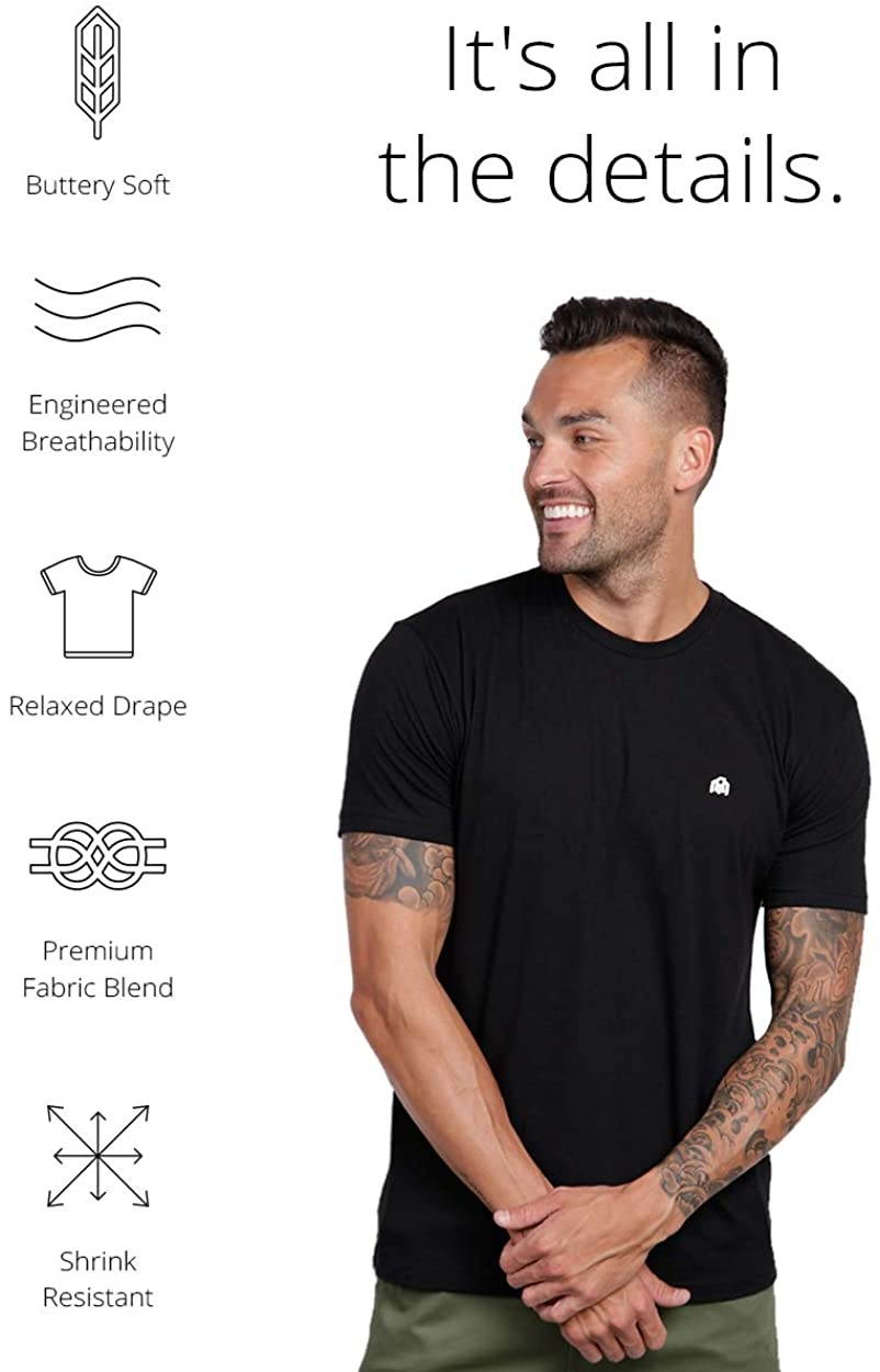 INTO THE AM Men's T-Shirts - Premium Short Sleeve Casual Crew Neck Tee Shirt