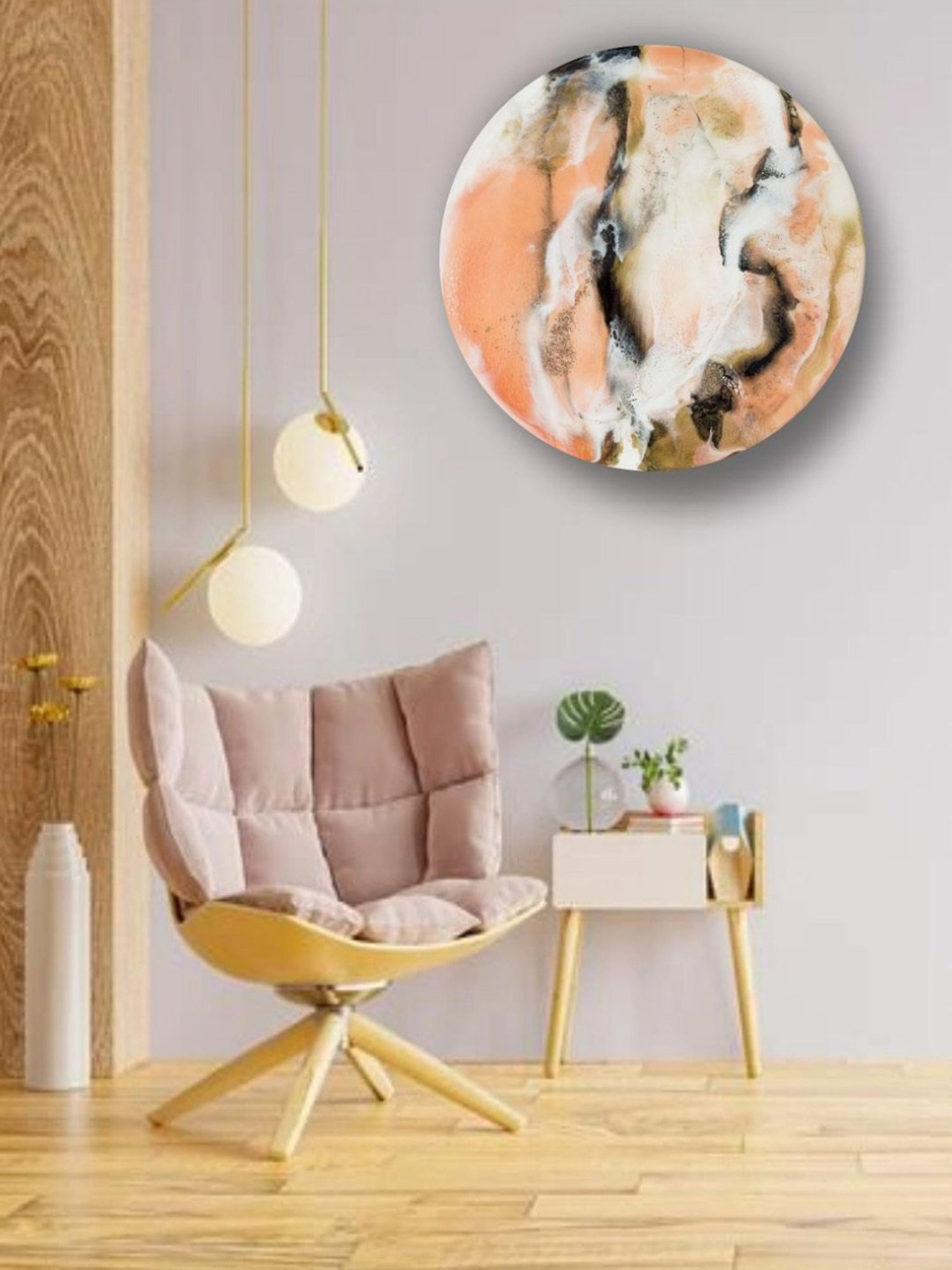 The Art House Abstract Multicolor Canvas Painting