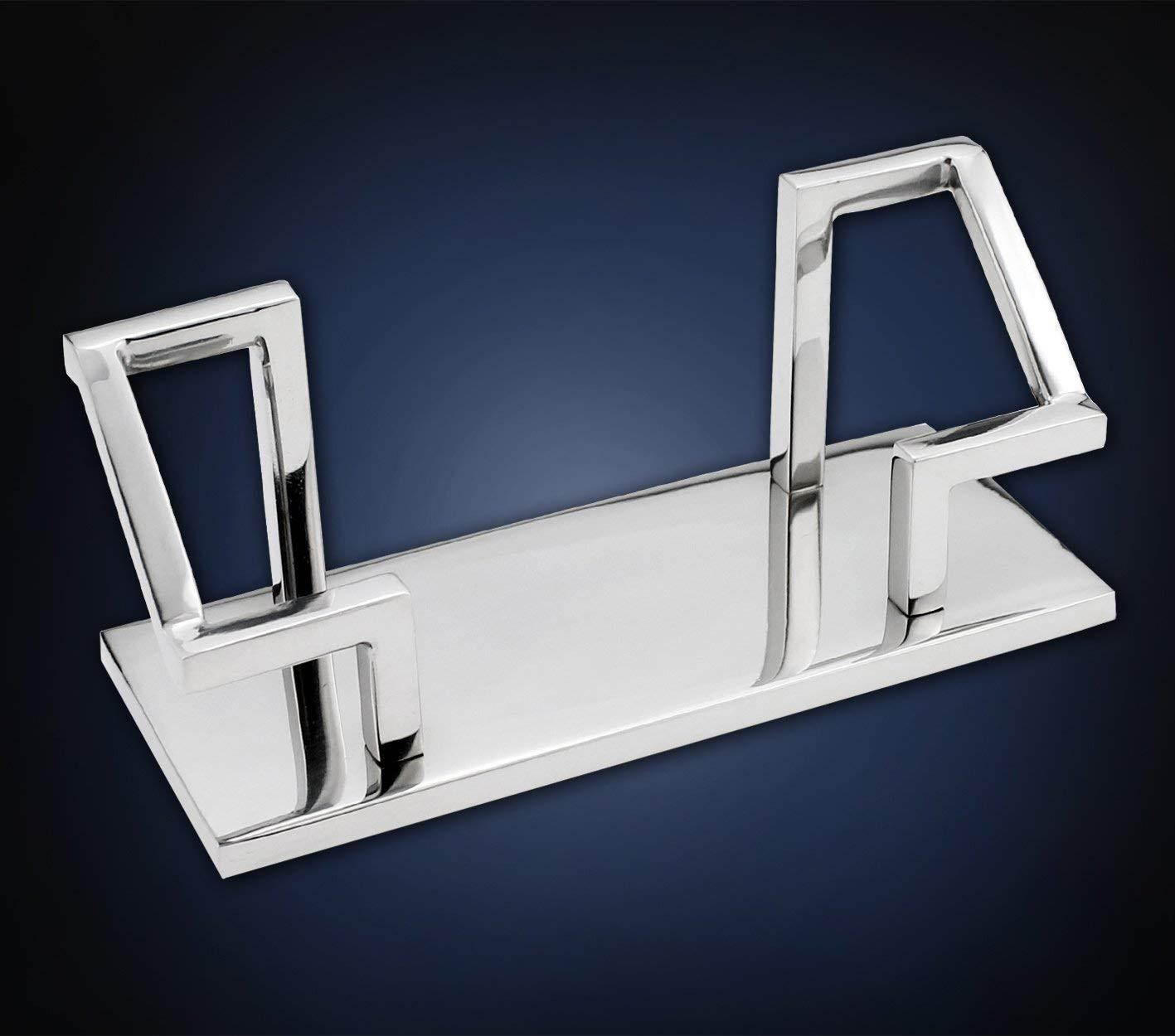 ArtsOnDesk Modern Art Business Card Holder Mr101 Stainless Steel Mirror Polish Patented Luxury High-end Desk Accessory Business Card Stand Case Office Organizer Thanksgiving Gift Christmas Gift