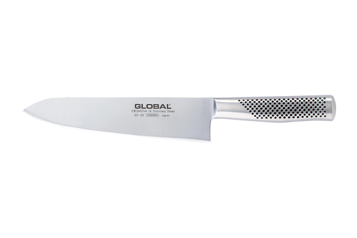 Global 8 1/4 inch Heavy Weight Hot Drop Forged Chef's Knife