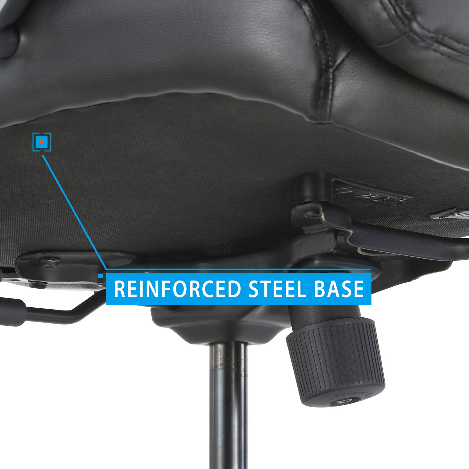 Ergonomic Big & Tall Executive Office Chair with Bonded Leather 400lbs High Capacity Swivel Adjustable Height Thick Padding Headrest and Armrest for Home Office Black&hellip;