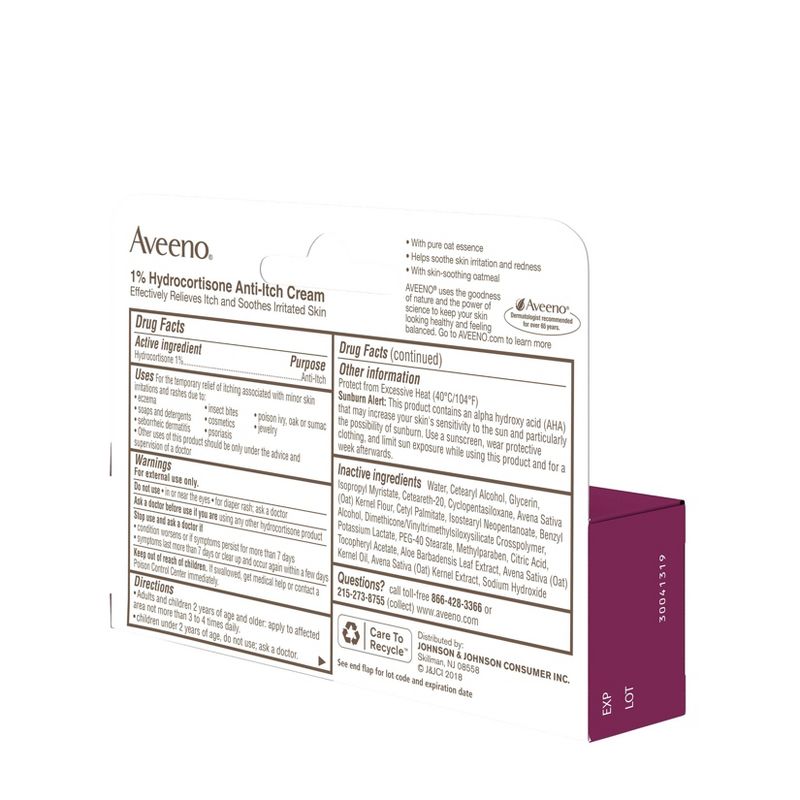 Aveeno Active Naturals Anti-itch Cream - 1oz