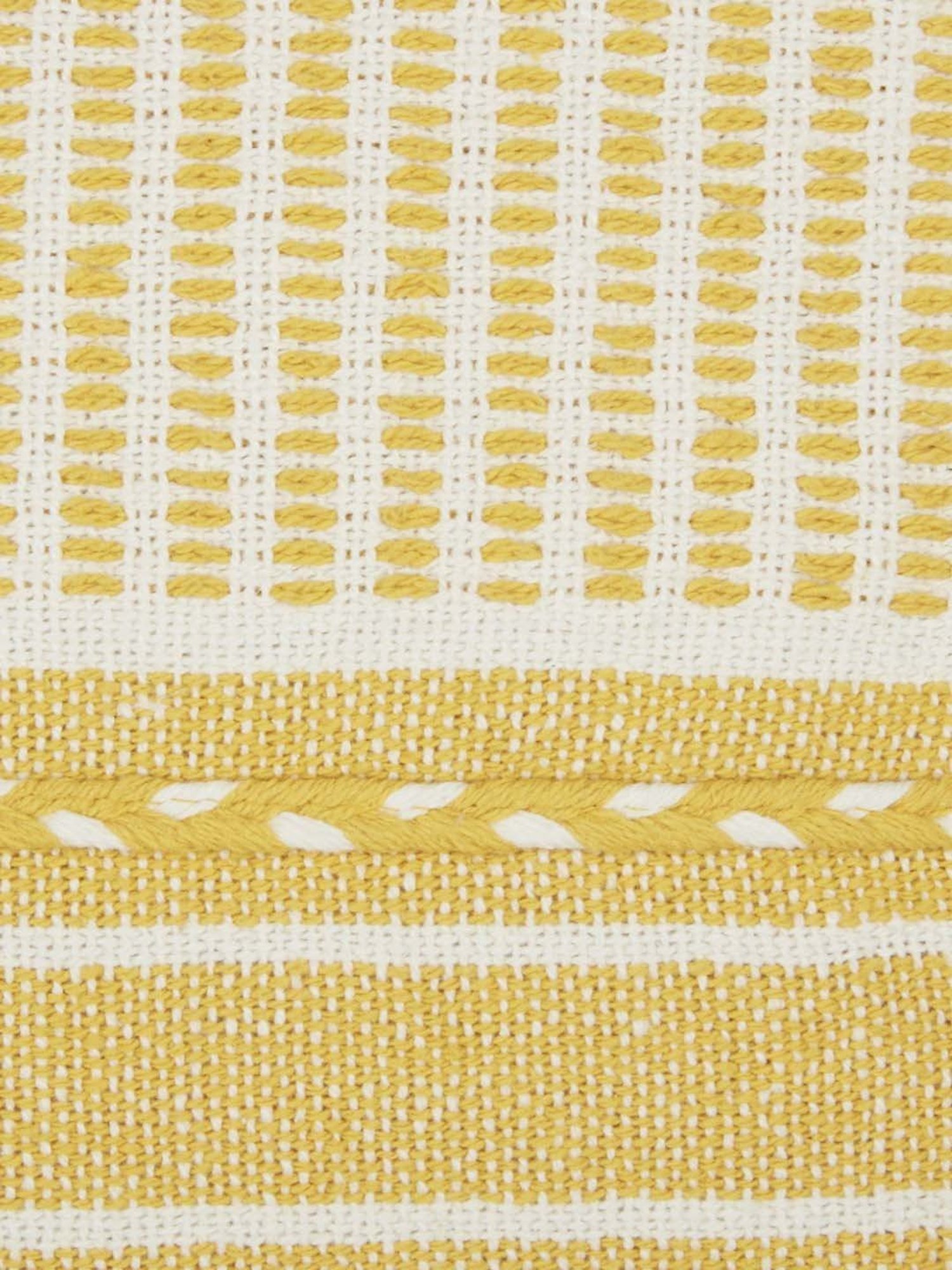 Living Scapes by Pantaloons Yellow Cotton Cushion Cover