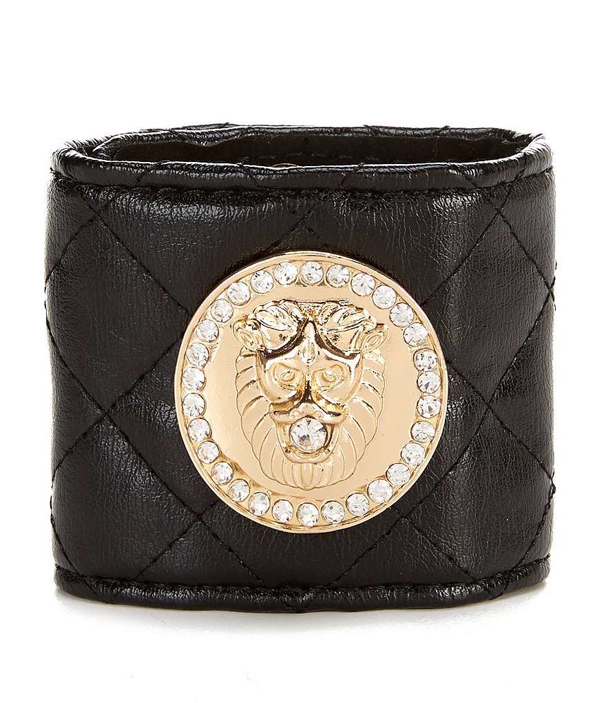 Natasha Accessories Quilt Lion Cuff Bracelet