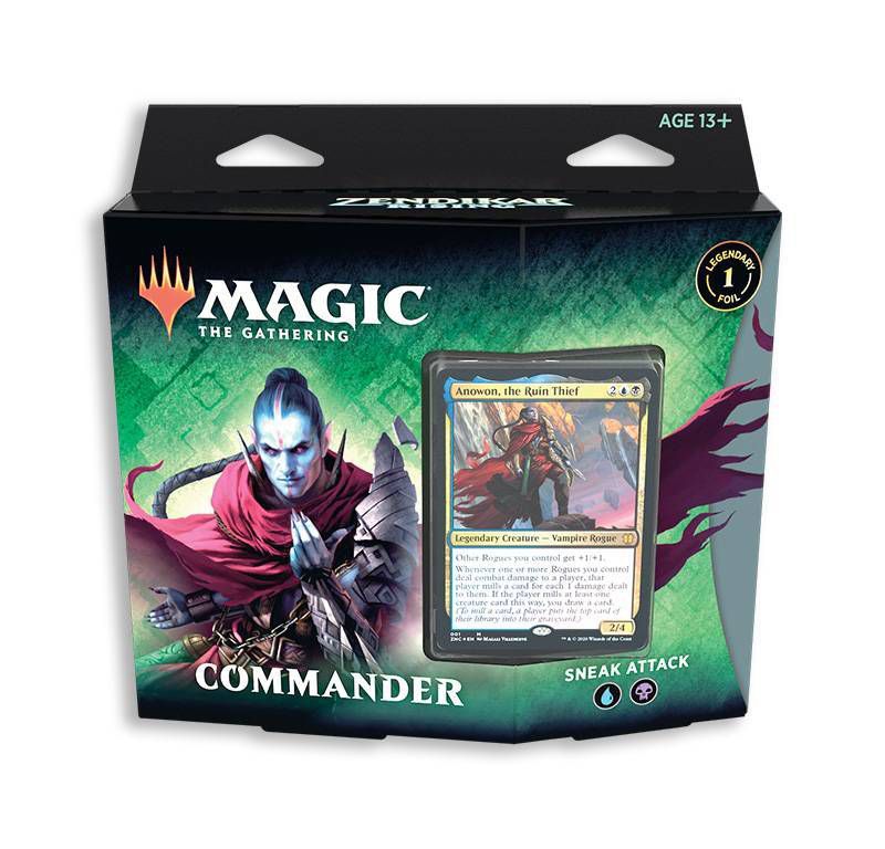 Magic:The Gathering Zendikar Rising Sneak Attack Commander Deck